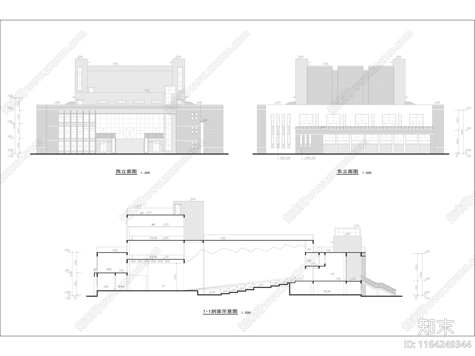 现代其他文化建筑cad施工图下载【ID:1164249344】