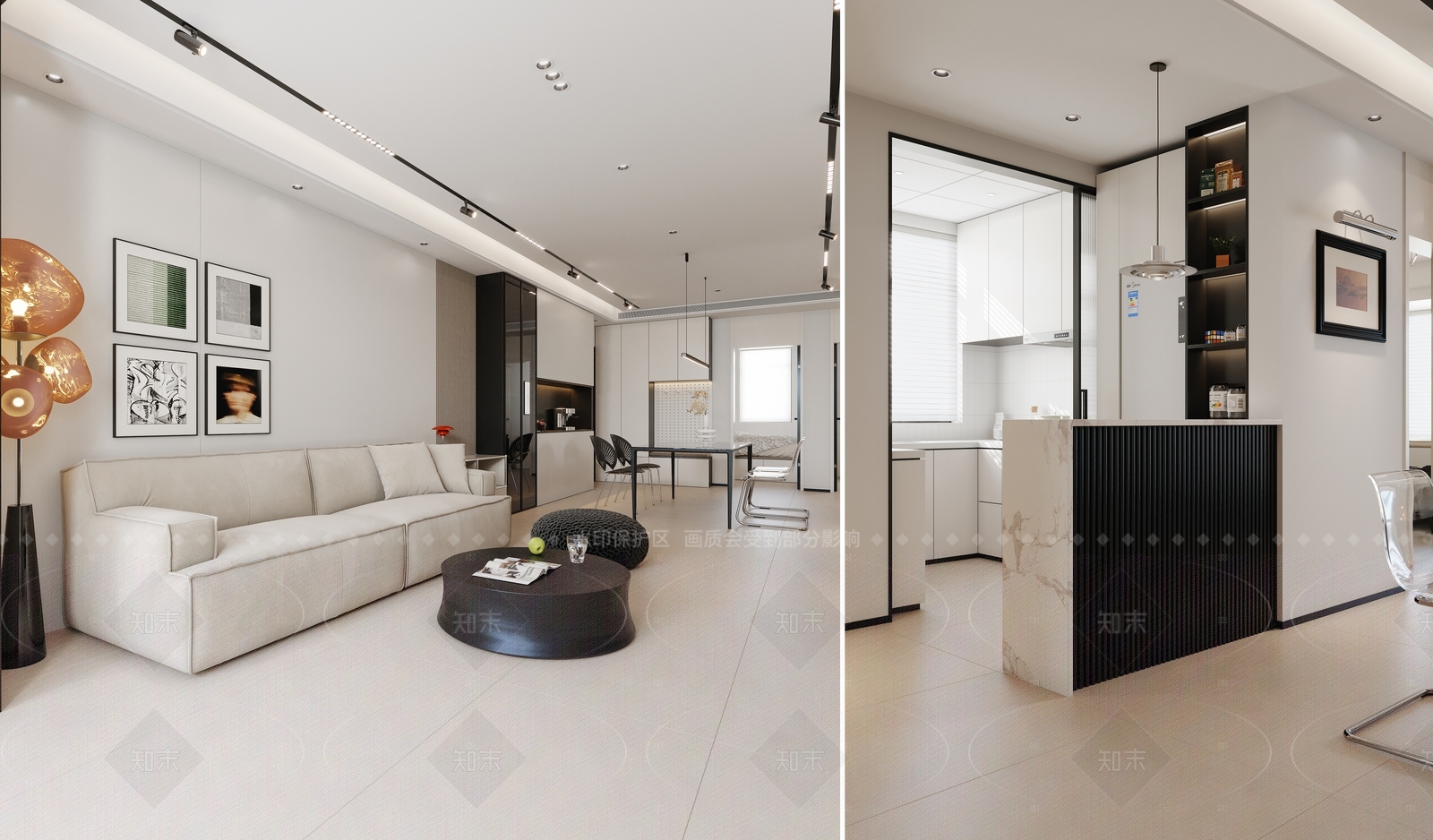 现代茶水间3D模型下载【ID:1214629417】