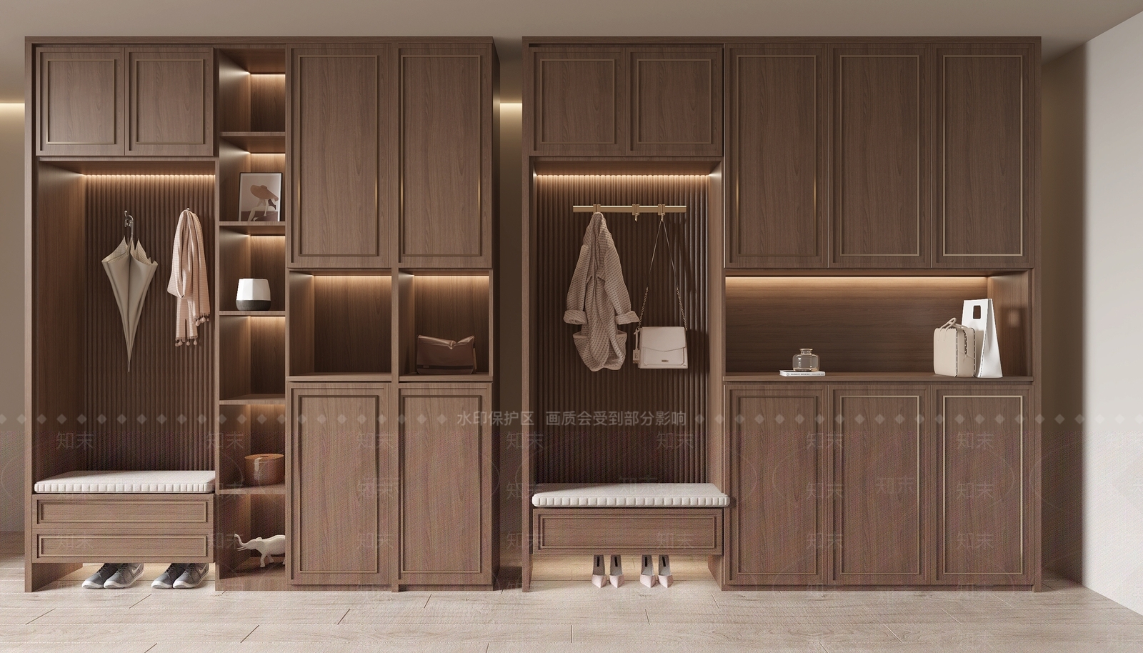 新中式中式鞋柜3D模型下载【ID:1164273484】