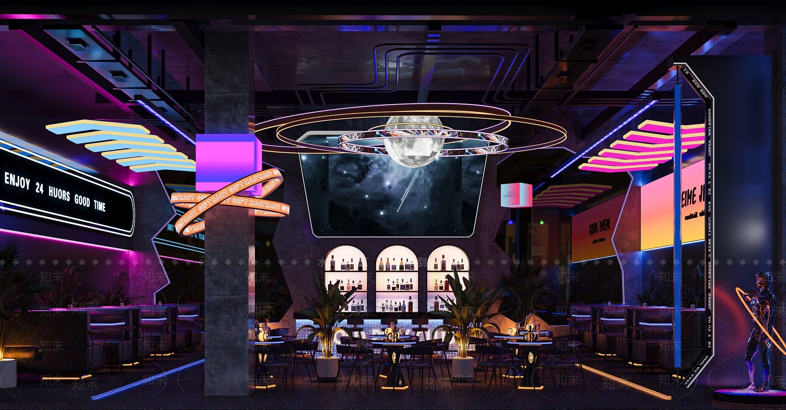 现代酒吧3D模型下载【ID:1164282488】