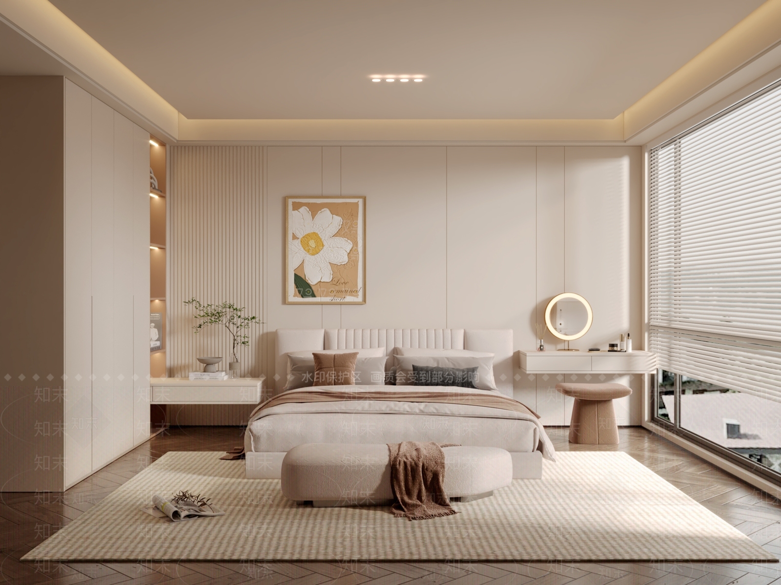 设计感花卉挂画挂画3D模型下载【ID:1227473935】