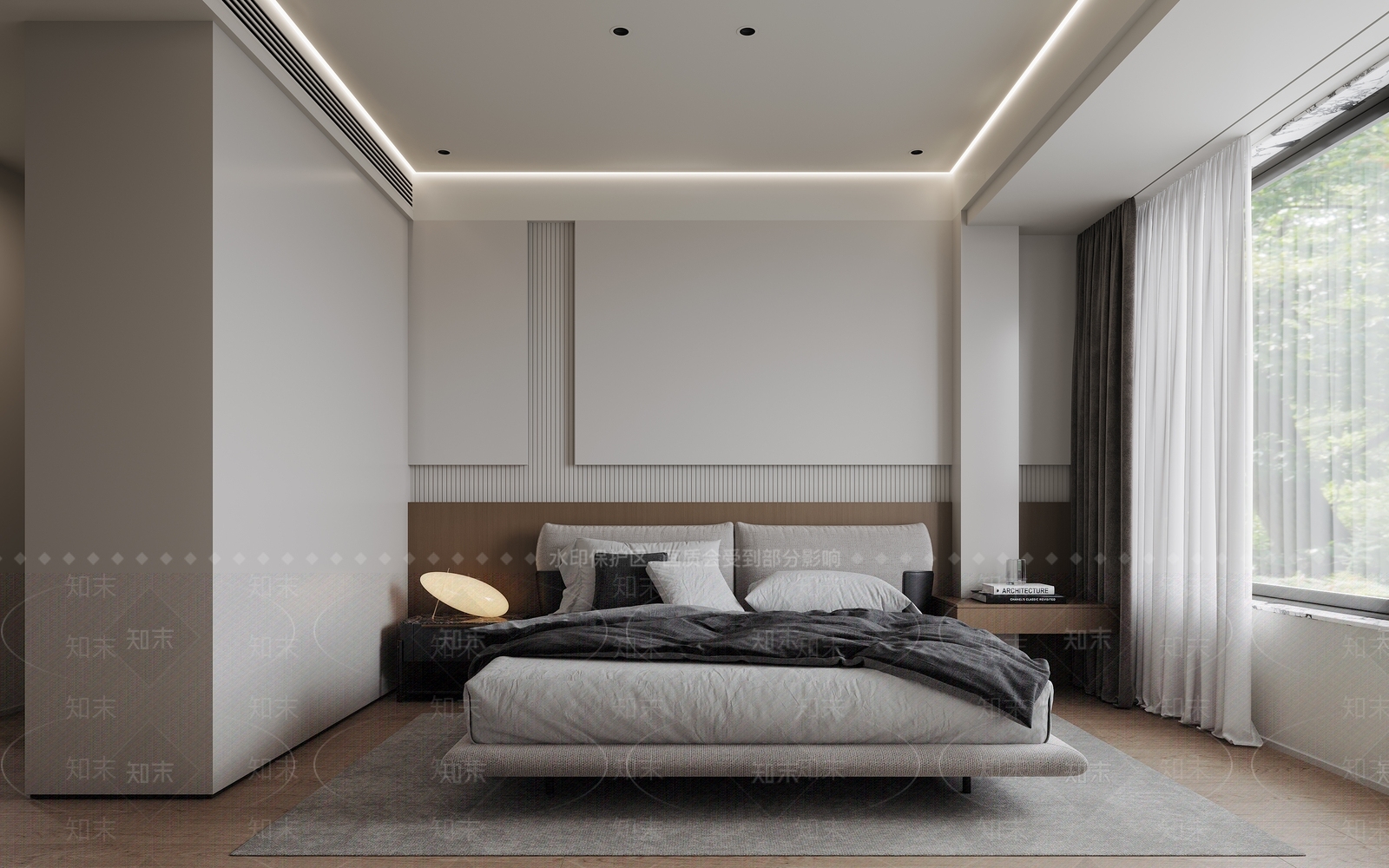 现代家居卧室3D模型下载【ID:1164290484】_知末3d模型网