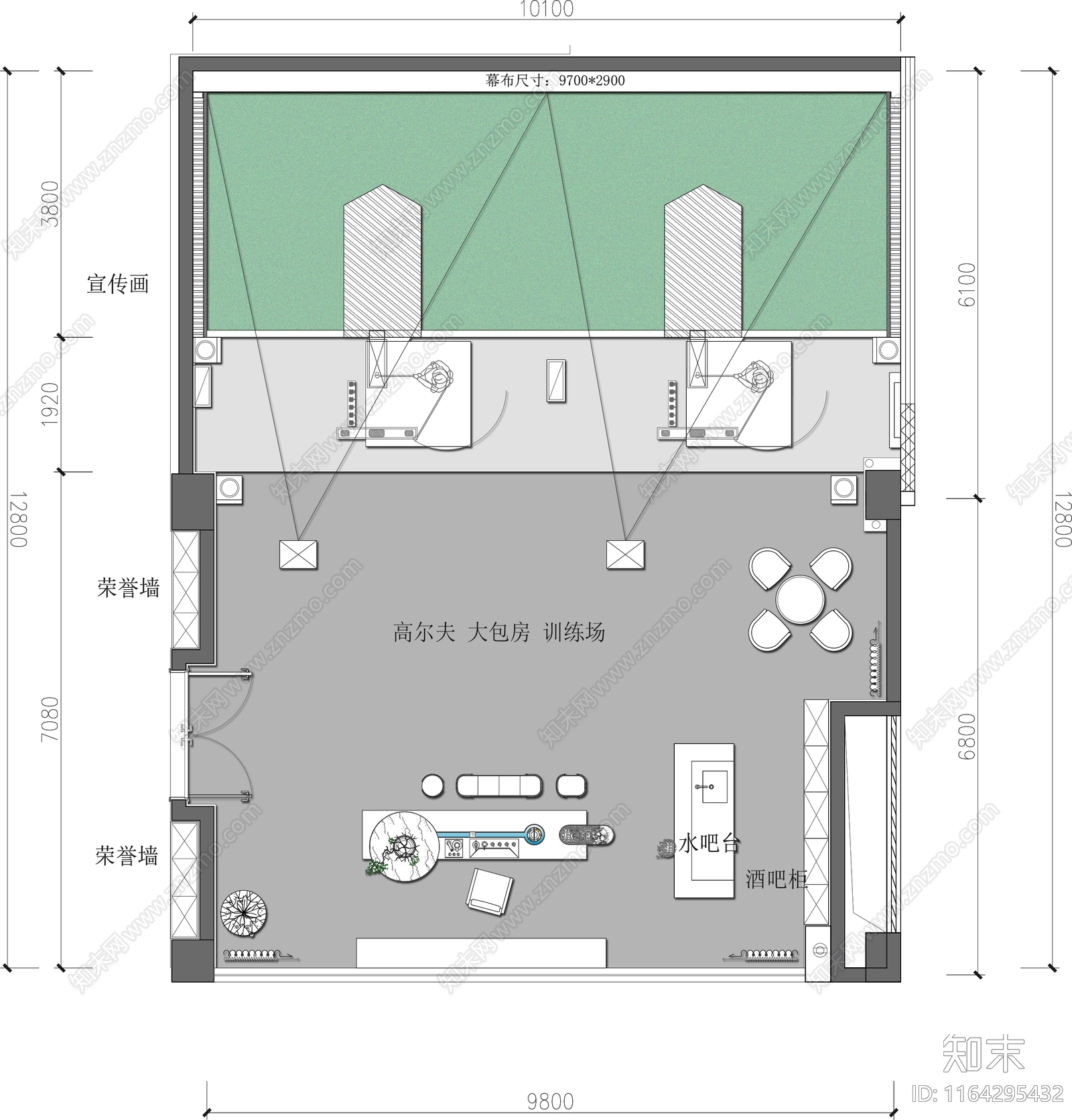 现代其他休闲娱乐空间施工图下载【ID:1164295432】