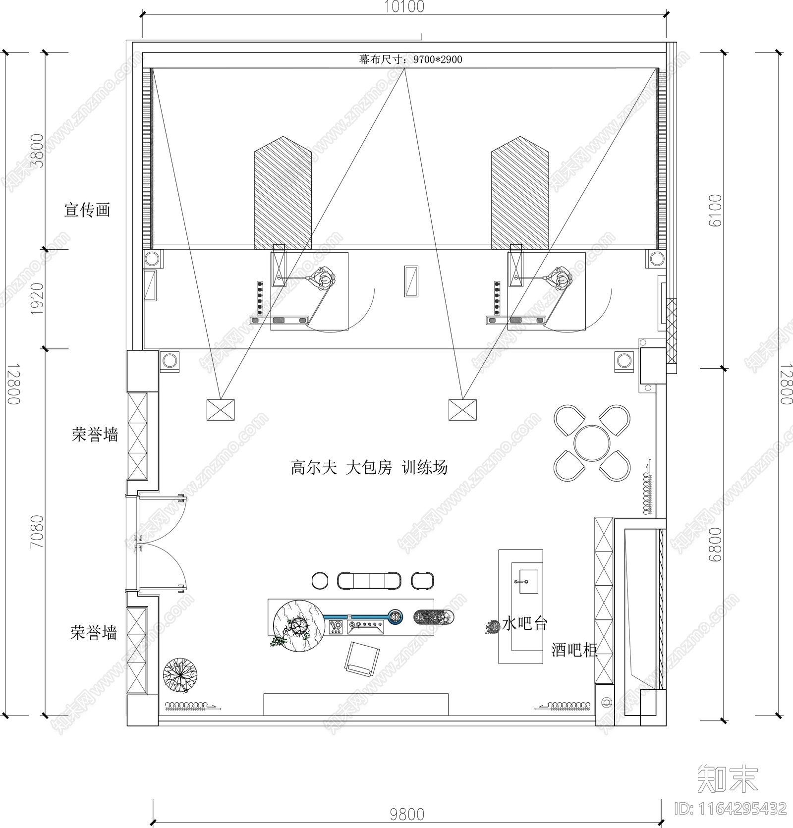 现代其他休闲娱乐空间施工图下载【ID:1164295432】