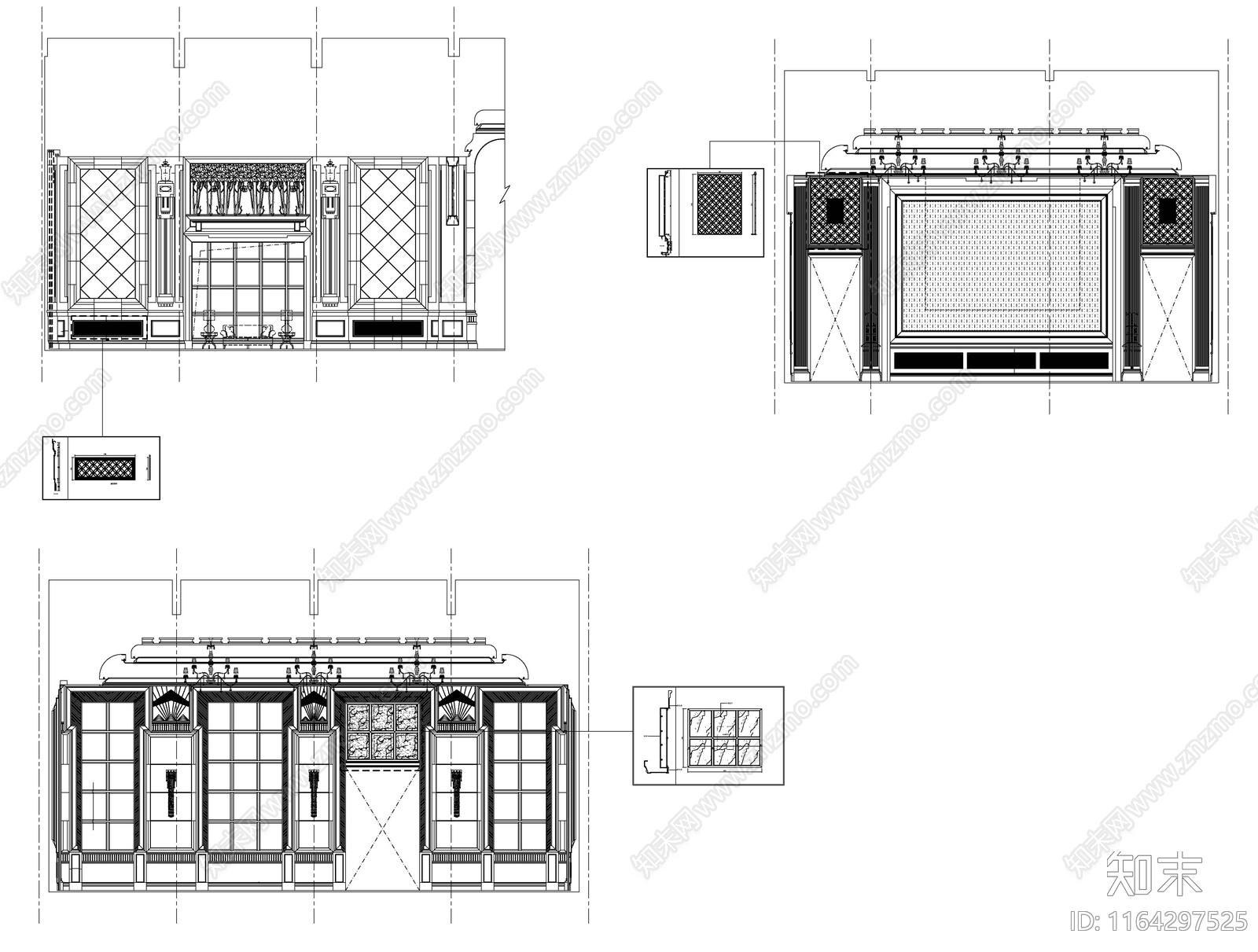 现代新中式会议中心建筑施工图下载【ID:1164297525】