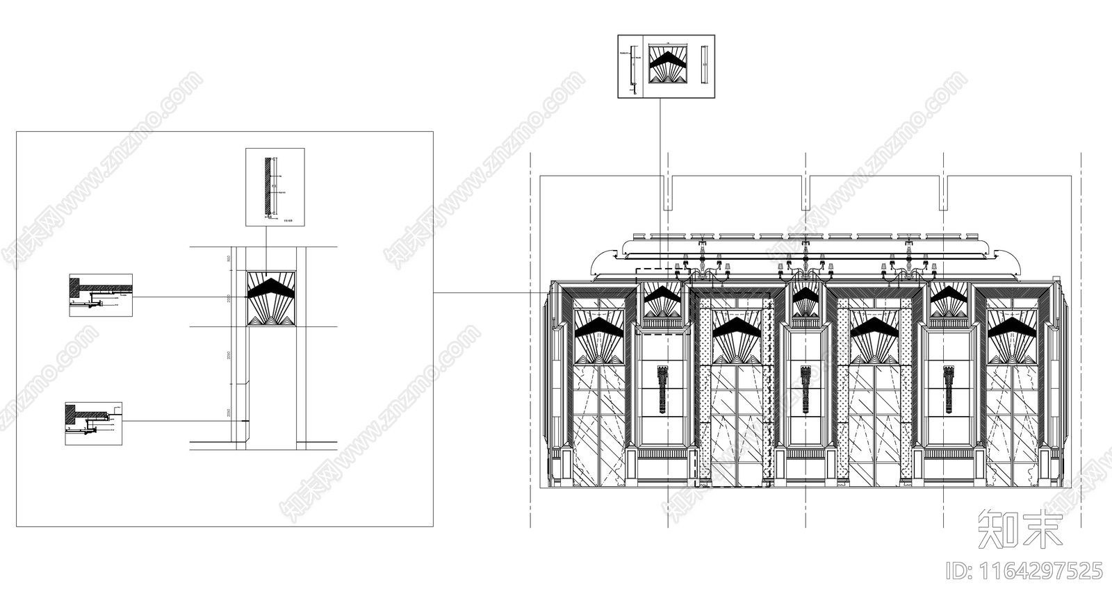 现代新中式会议中心建筑施工图下载【ID:1164297525】