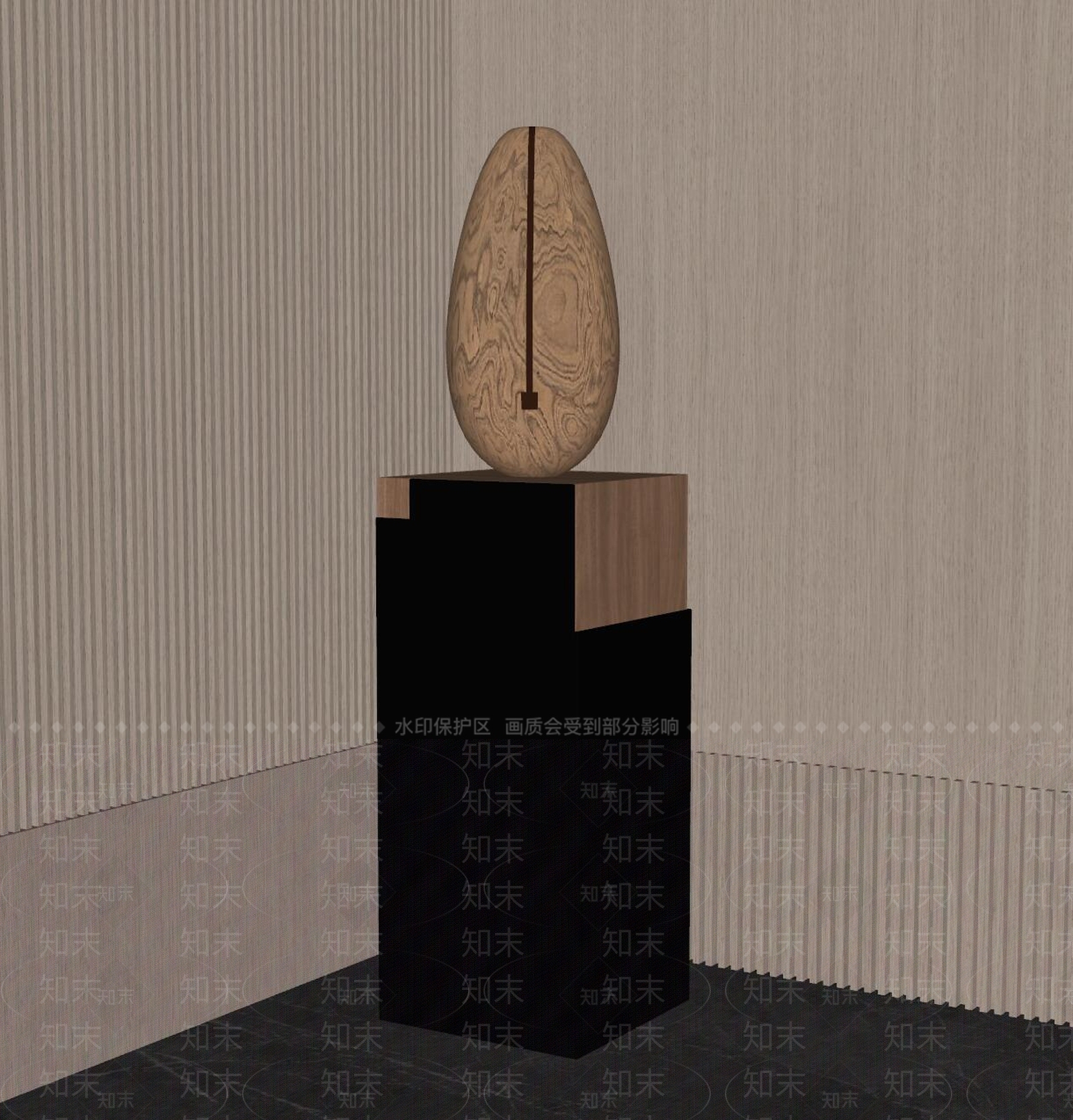 现代落地摆件SU模型精品下载_SketchUp模型_知末网