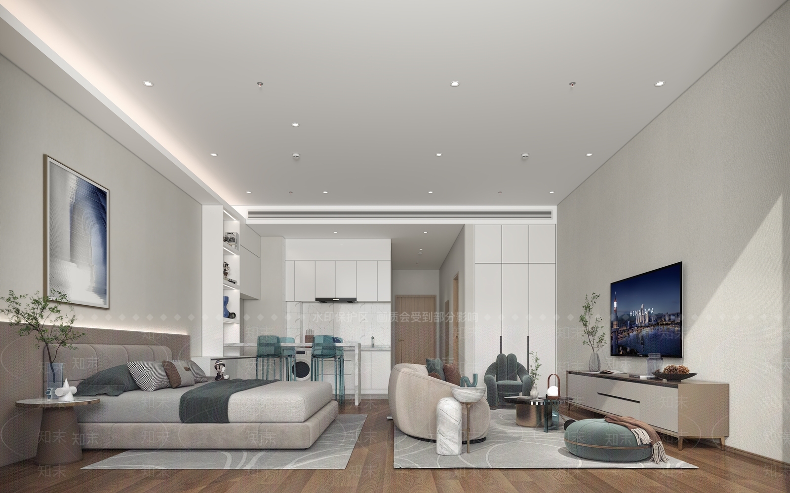现代公寓3D模型下载【ID:1164303252】