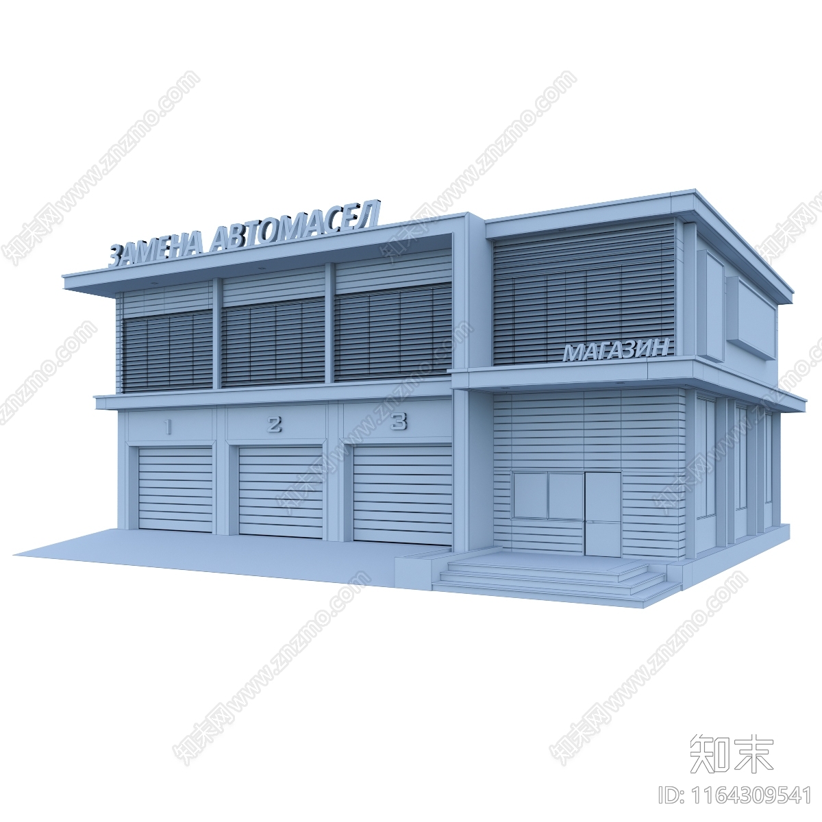 现代新中式其他商业建筑3D模型下载【ID:1164309541】