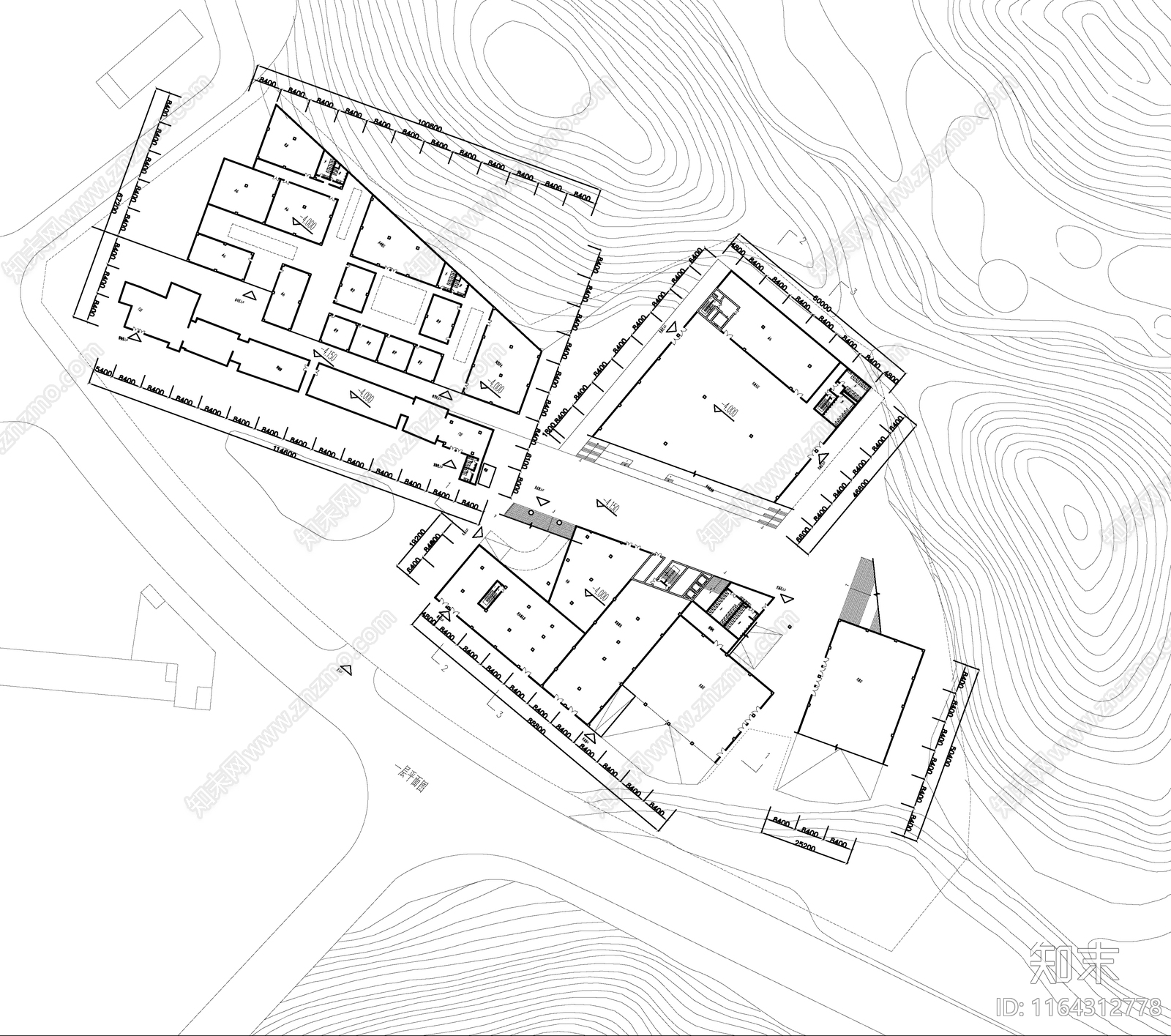 现代美术馆建筑施工图下载【ID:1164312778】