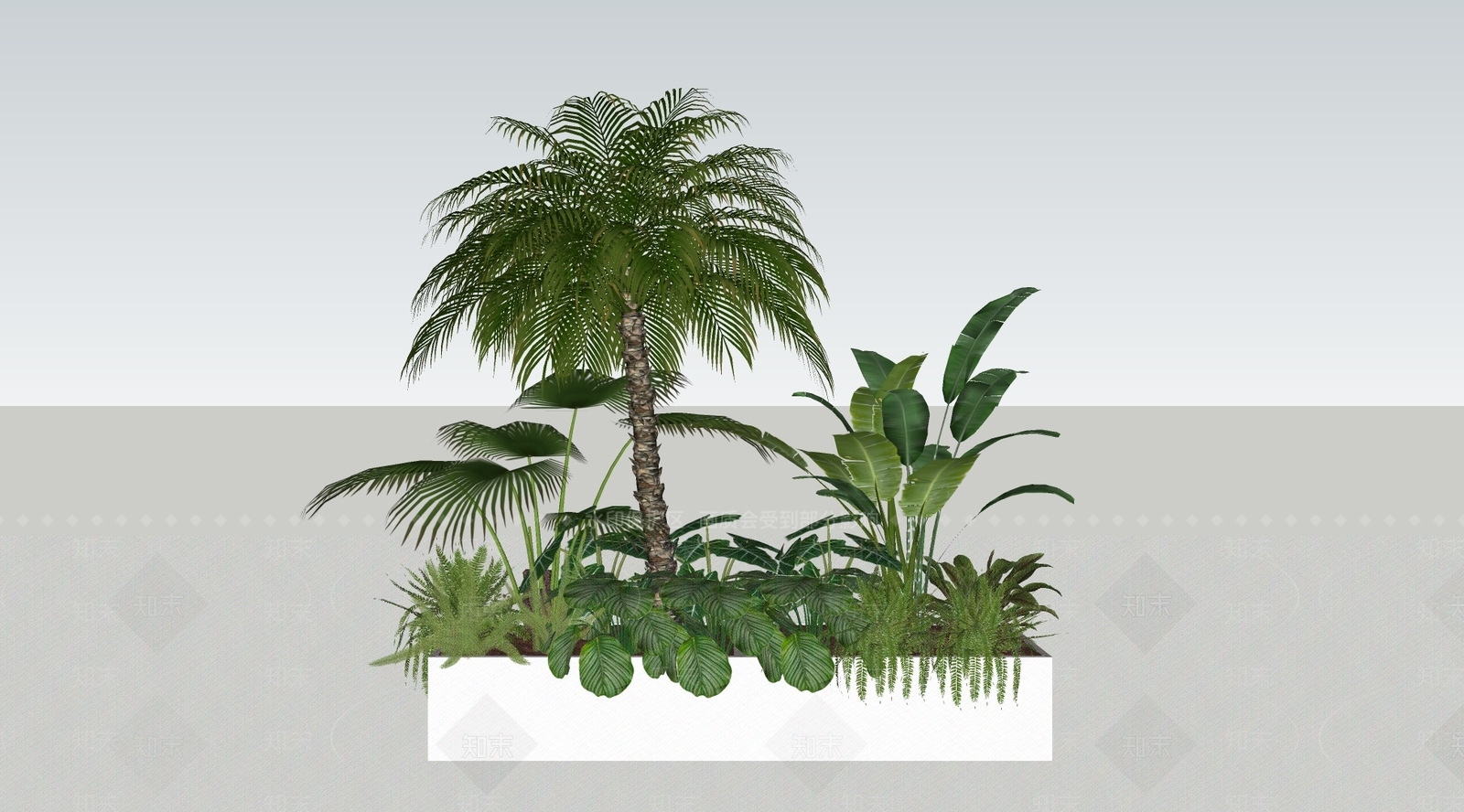 植物组合SU模型下载【ID:1164328039】