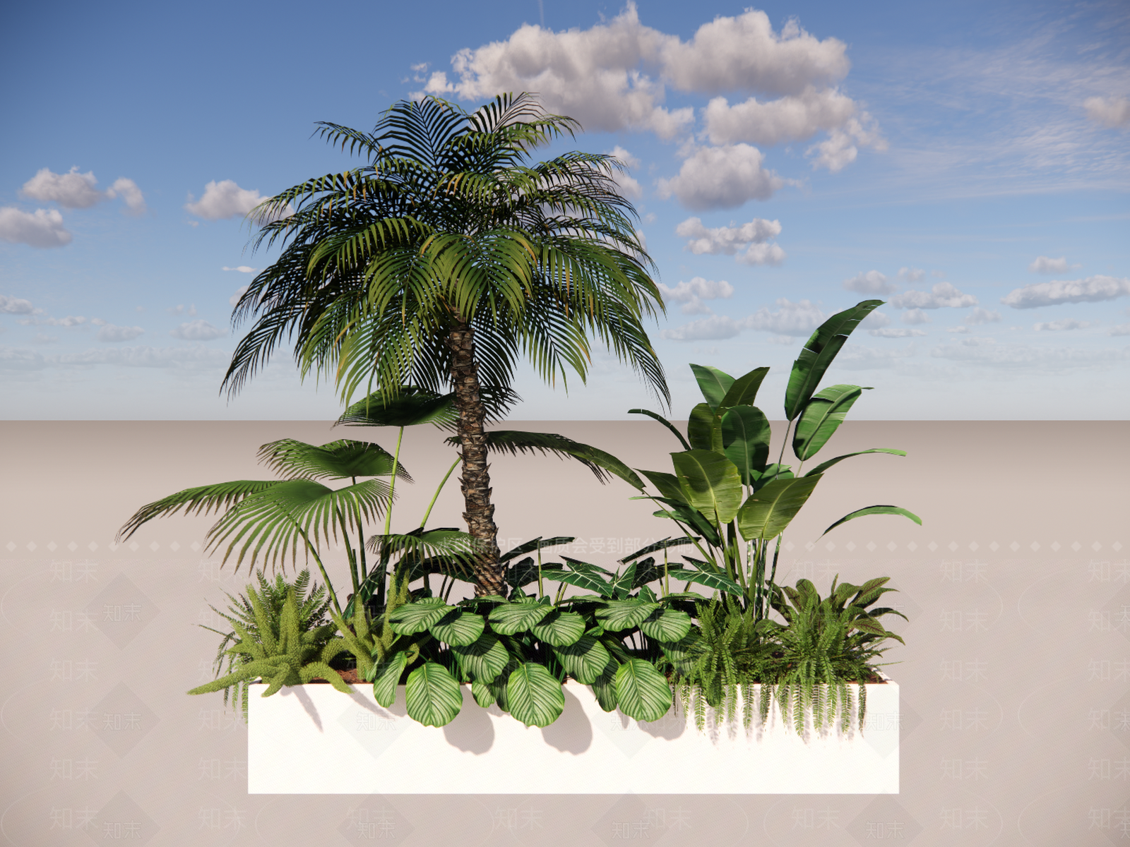 植物组合SU模型下载【ID:1164328039】