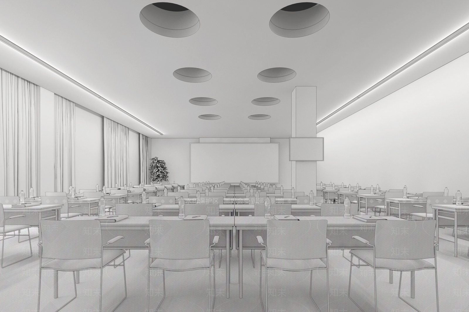 工业教室3D模型下载【ID:1164341023】
