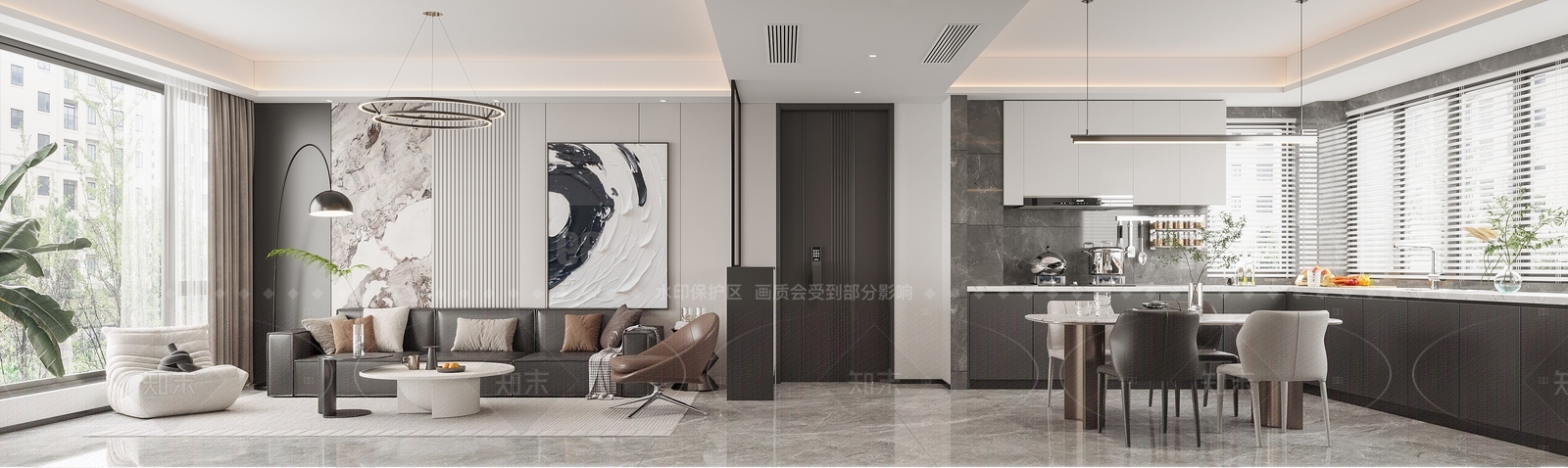 现代玄关3D模型下载【ID:1214630939】