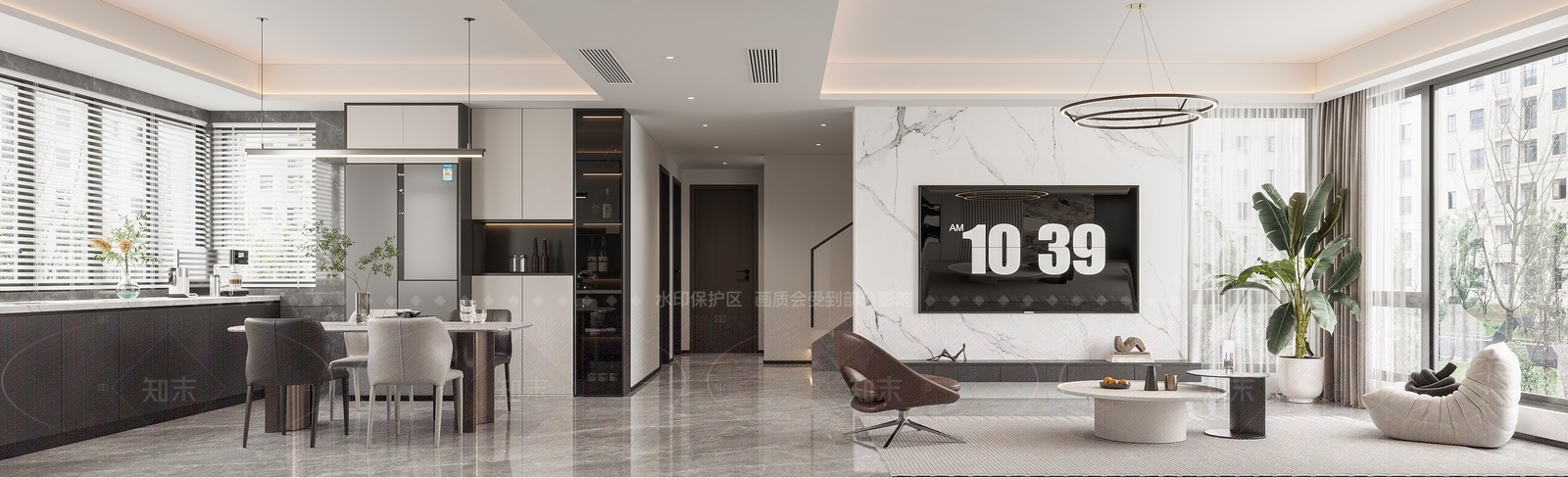 现代玄关3D模型下载【ID:1214630939】