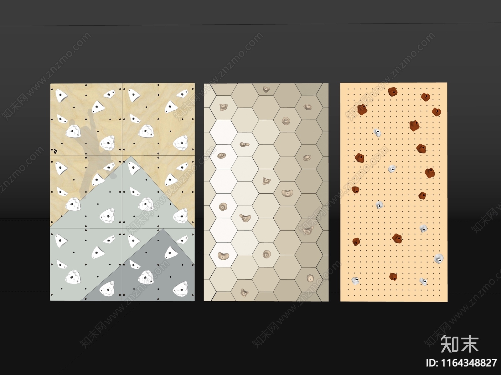 攀岩墙SU模型下载【ID:1164348827】