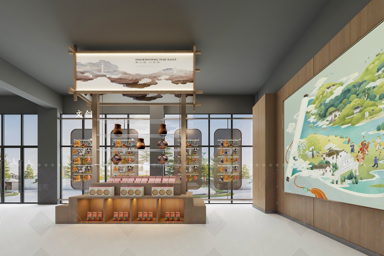 现代书店3D模型下载【ID:1164350277】