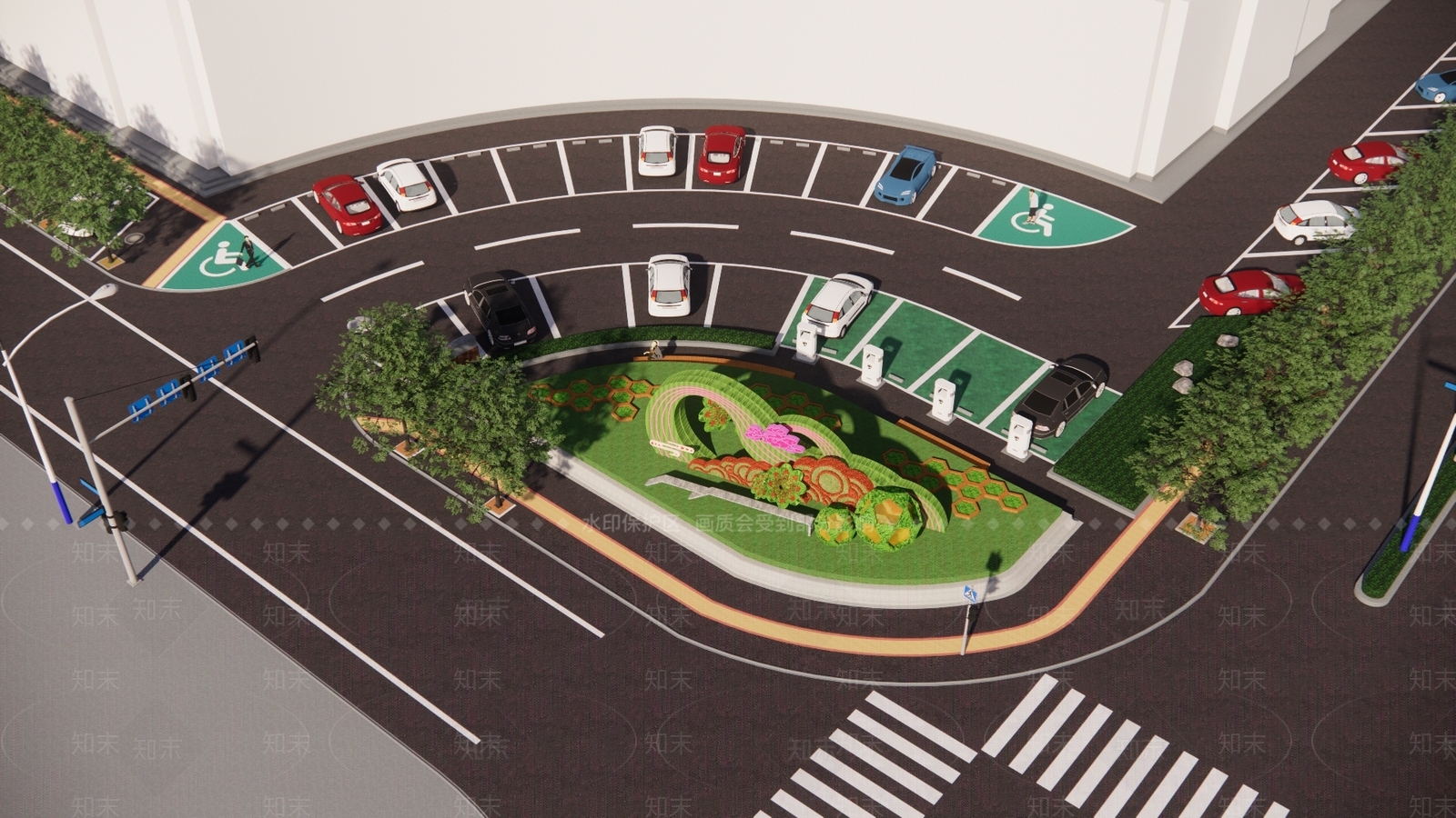 现代道路SU模型下载【ID:1164352074】