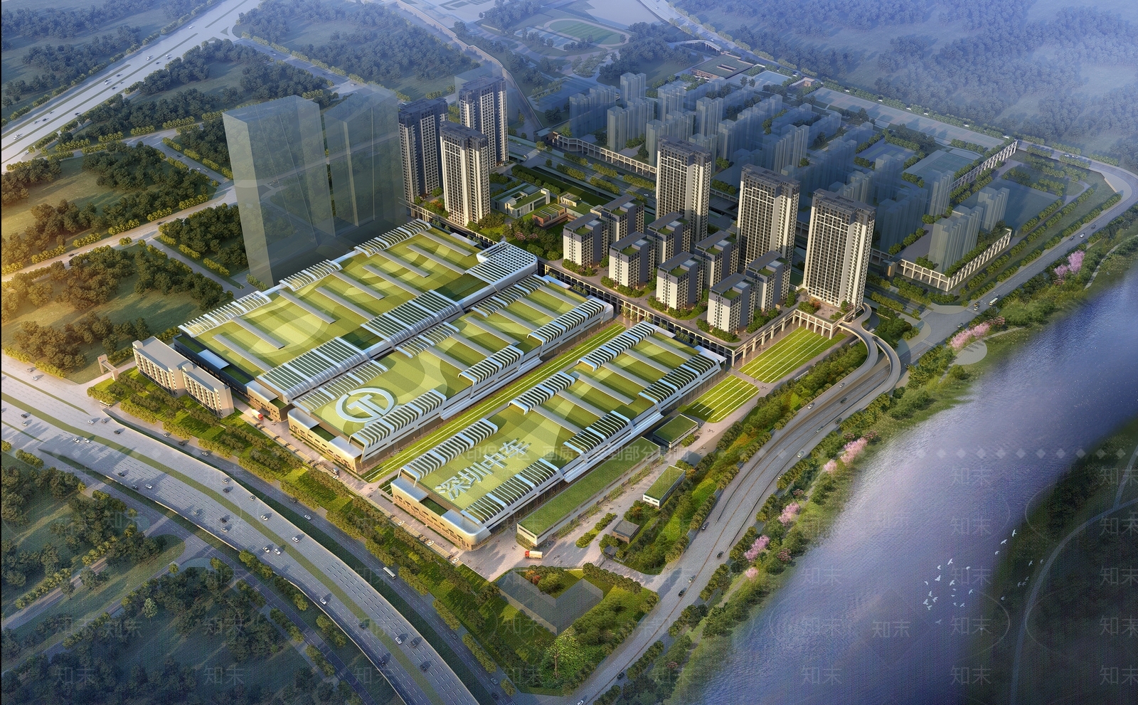 现代厂房3D模型下载【ID:1164352169】
