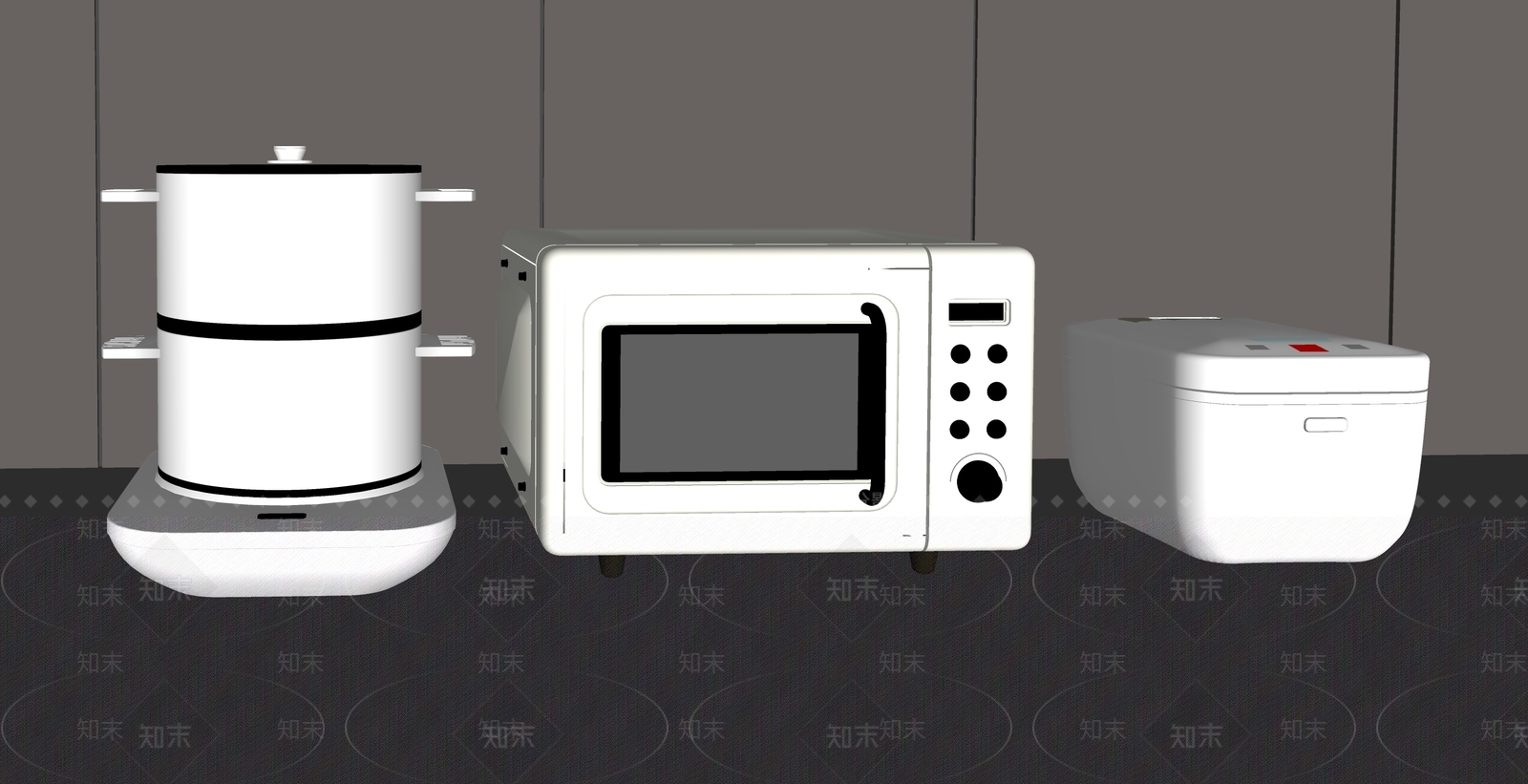 家用电器组合SU模型下载【ID:1164354023】