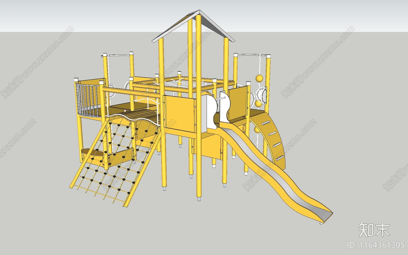 现代儿童游乐区SU模型下载【ID:1164361305】