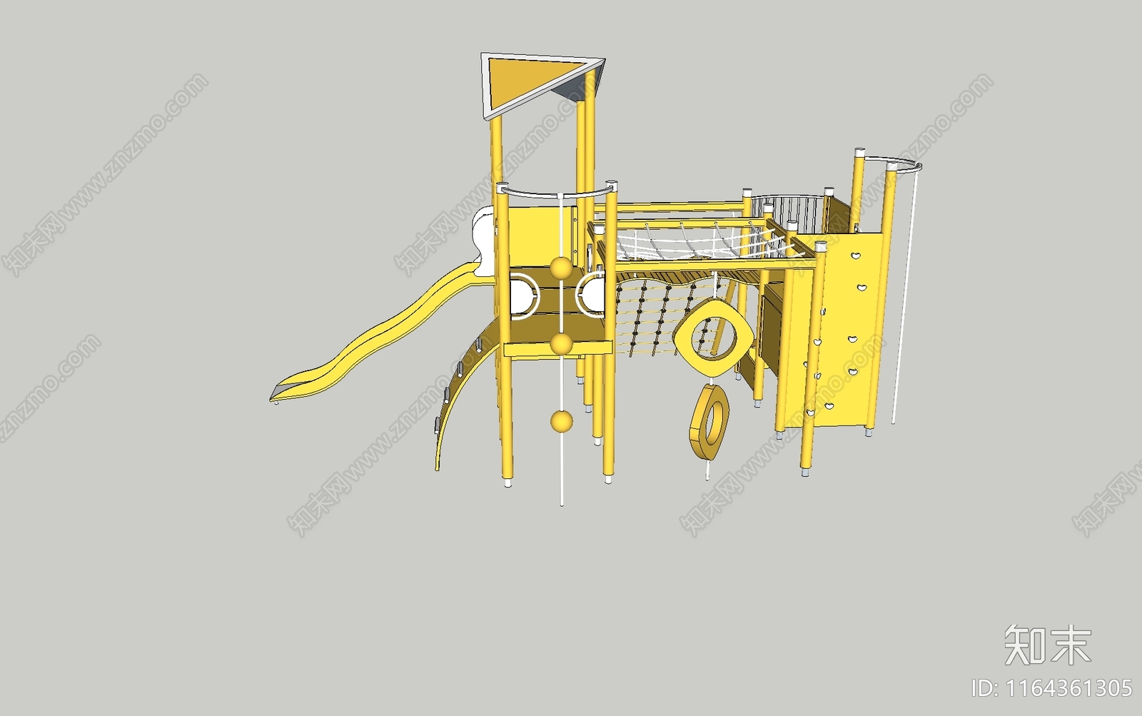 现代儿童游乐区SU模型下载【ID:1164361305】