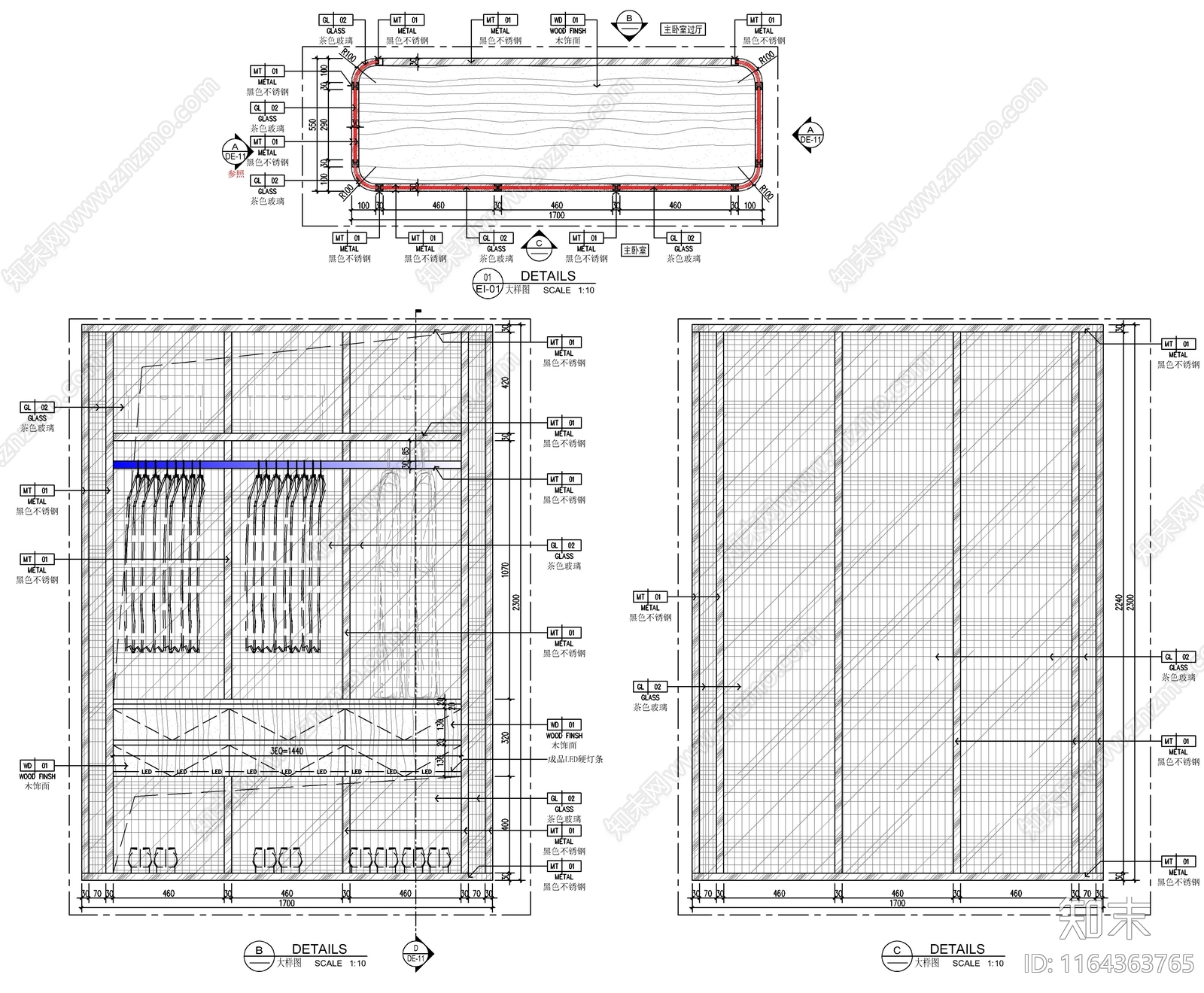 新中式家具节点详图cad施工图下载【ID:1164363765】