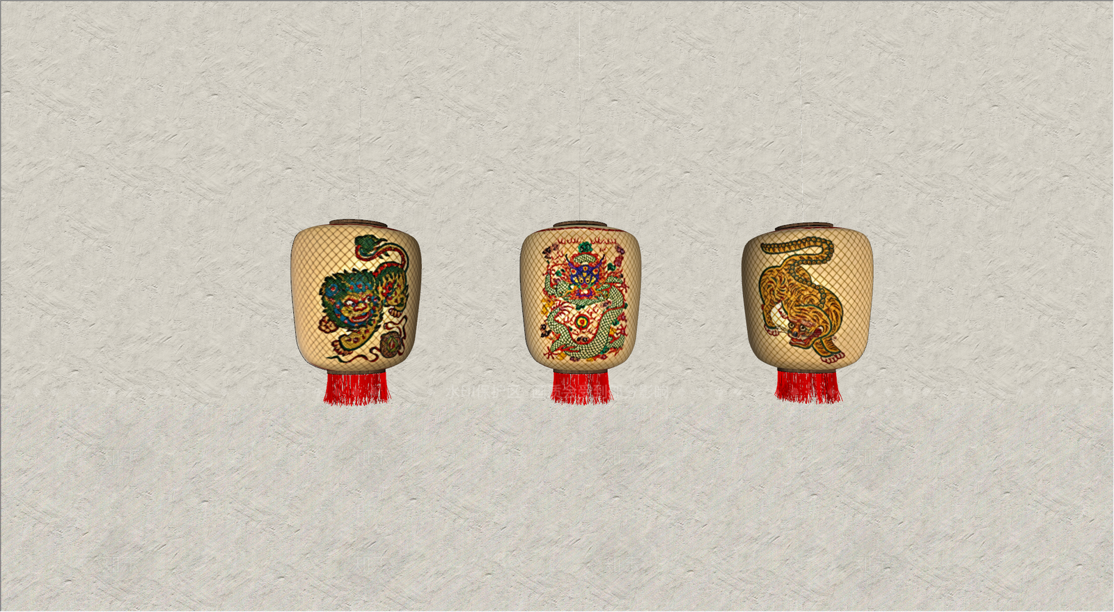 新中式中式火锅店SU模型下载【ID:1164370103】
