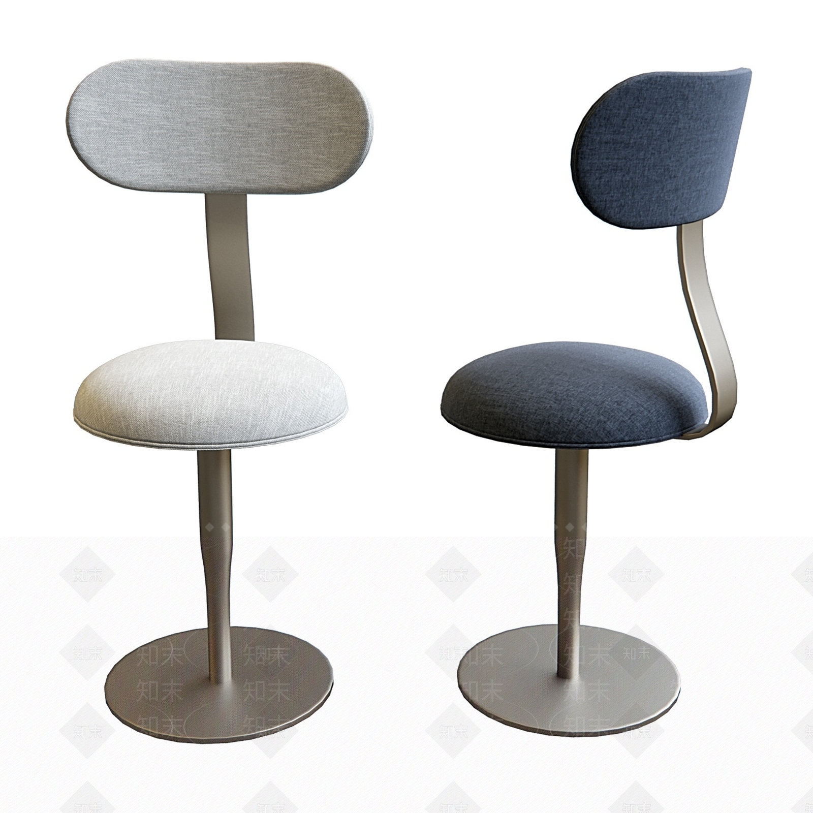 简欧现代吧椅3D模型下载【ID:1164377435】