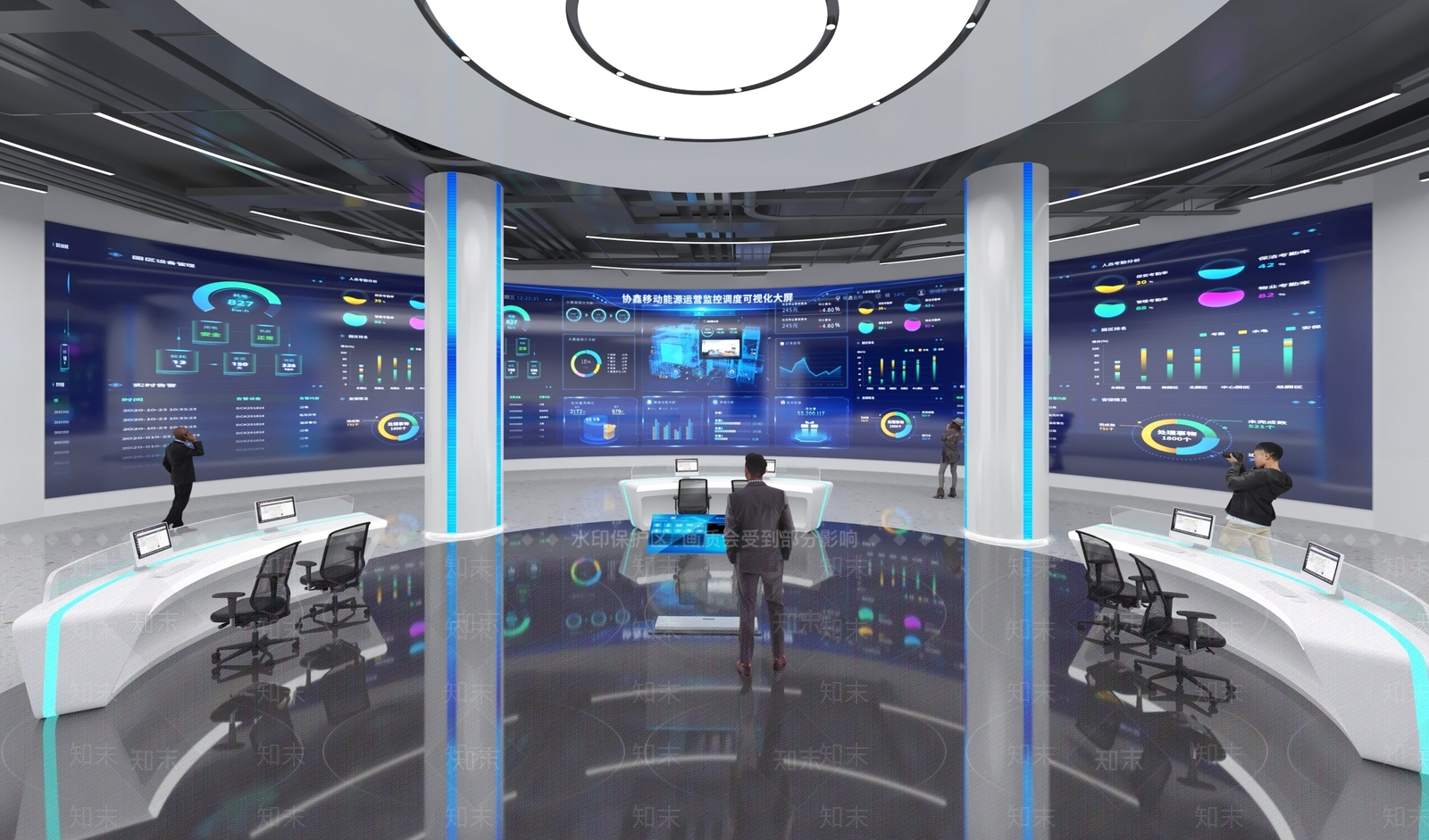 现代指挥中心3D模型下载【ID:1164391412】