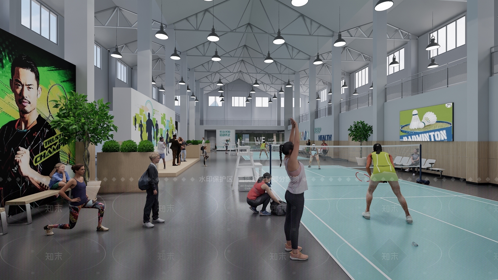 工业会所SU模型下载【ID:1164623077】
