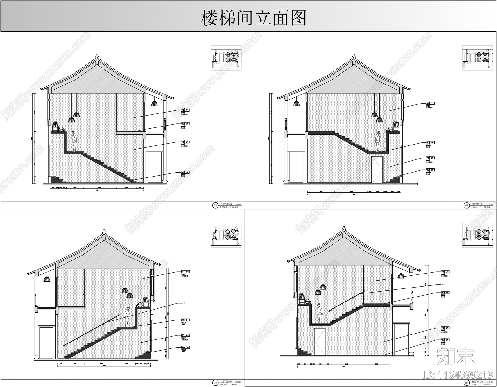 立面图施工图下载【ID:1164399219】