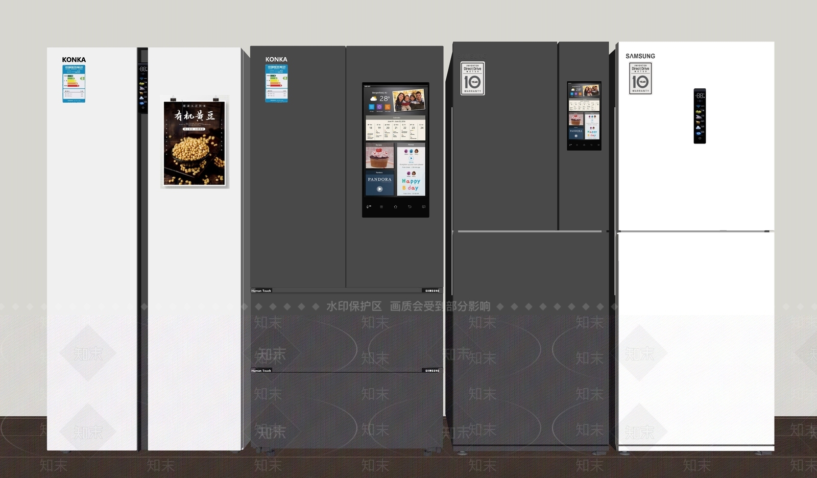 冰箱SU模型下载【ID:1164402645】