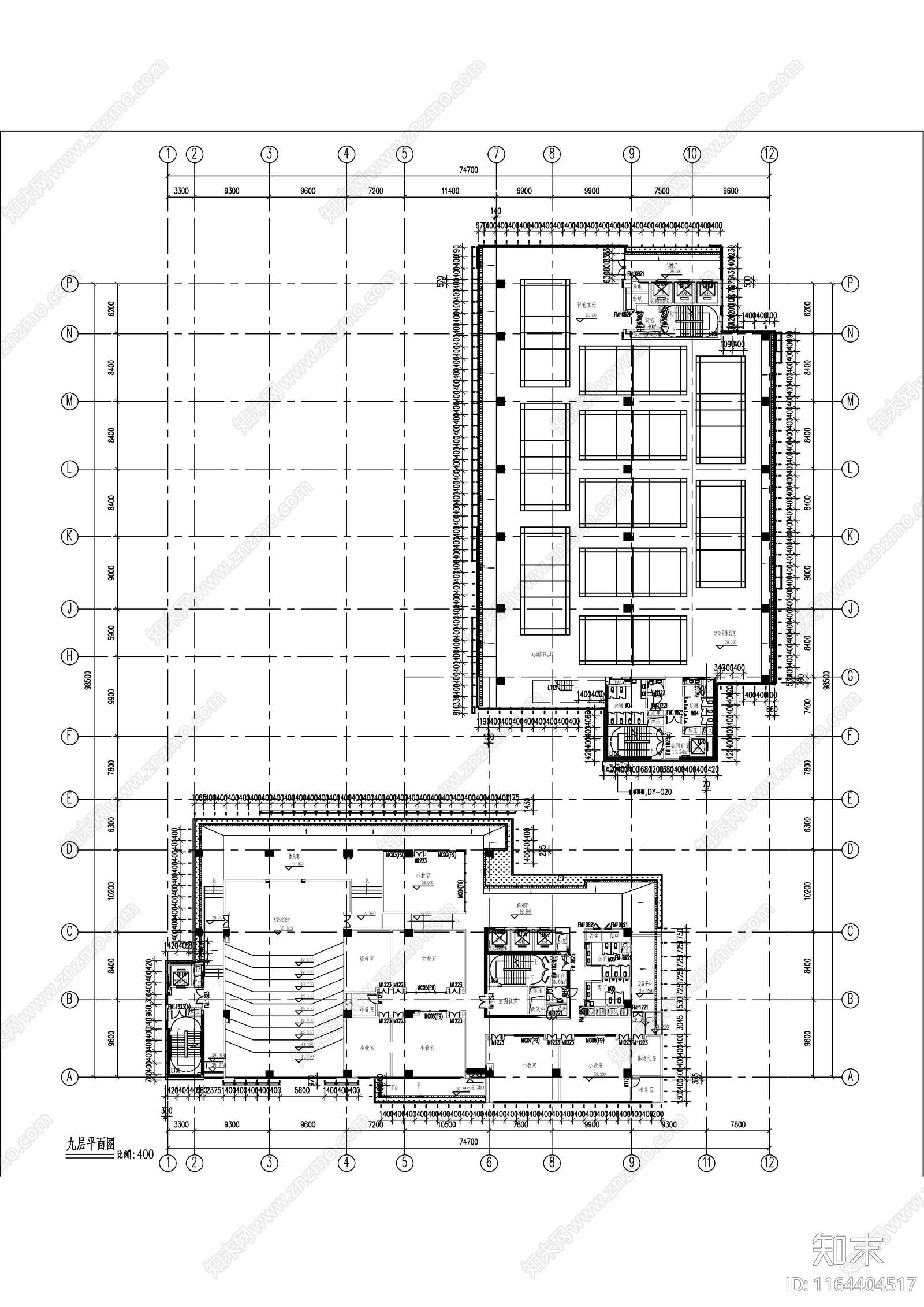幕墙结构cad施工图下载【ID:1164404517】