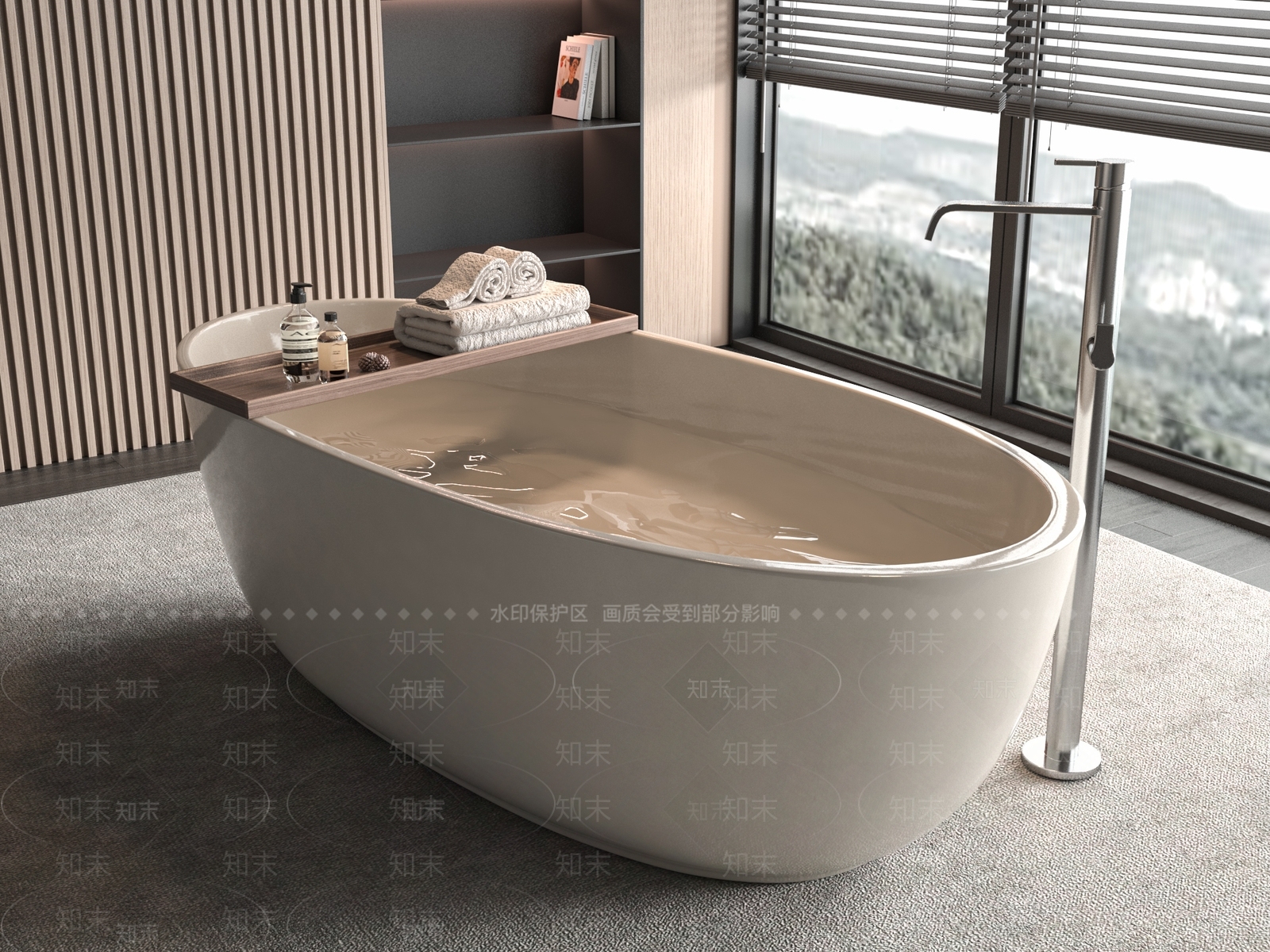浴缸SU模型下载【ID:1164411473】