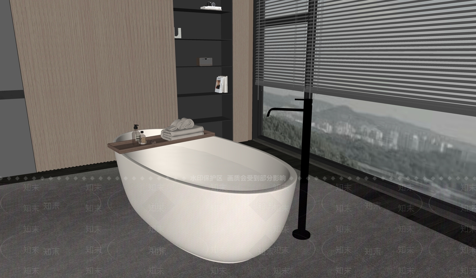 浴缸SU模型下载【ID:1164411473】