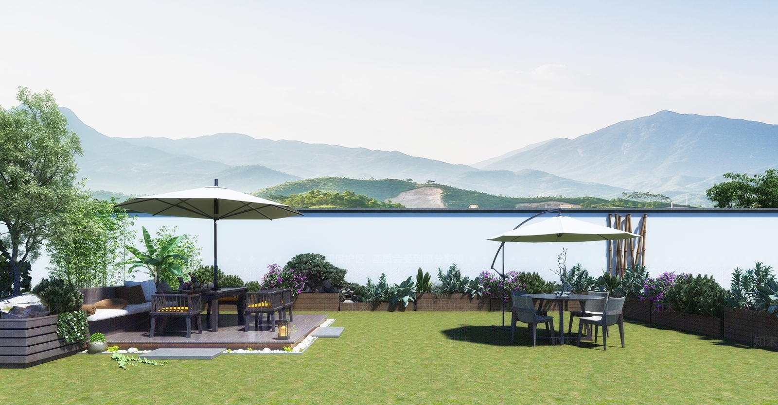 现代庭院3D模型下载【ID:1164411817】