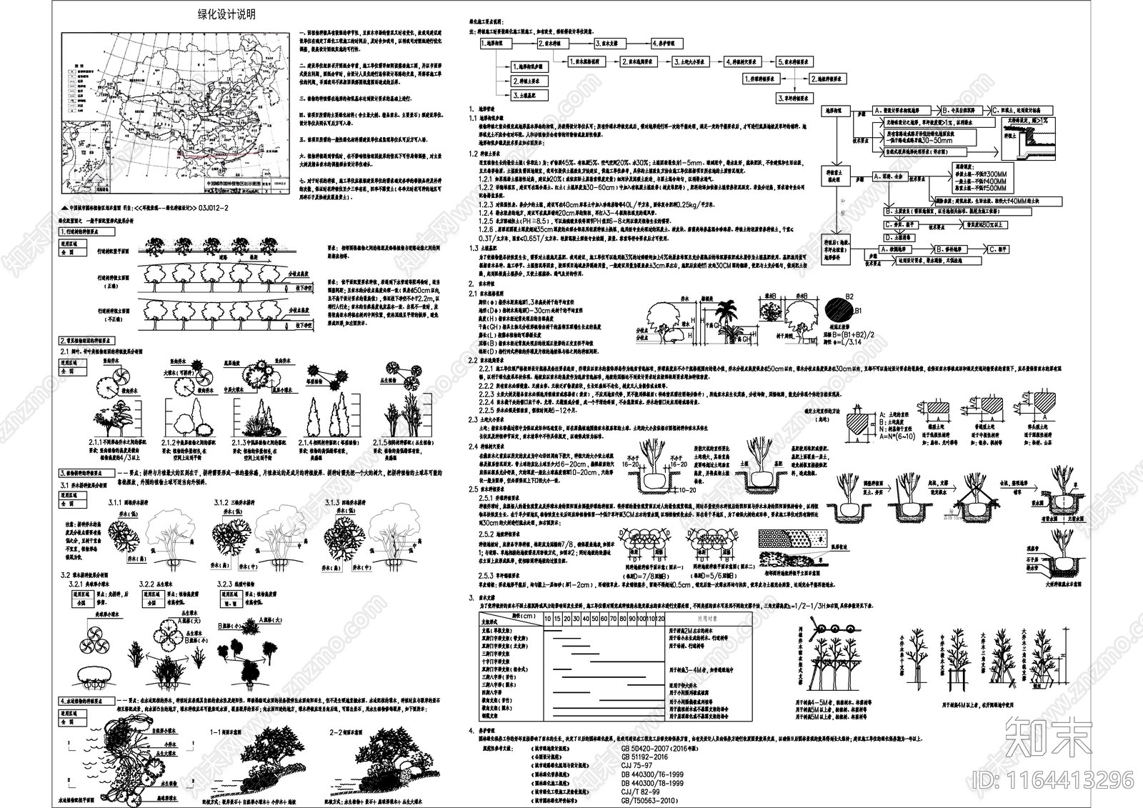 现代设计说明cad施工图下载【ID:1164413296】