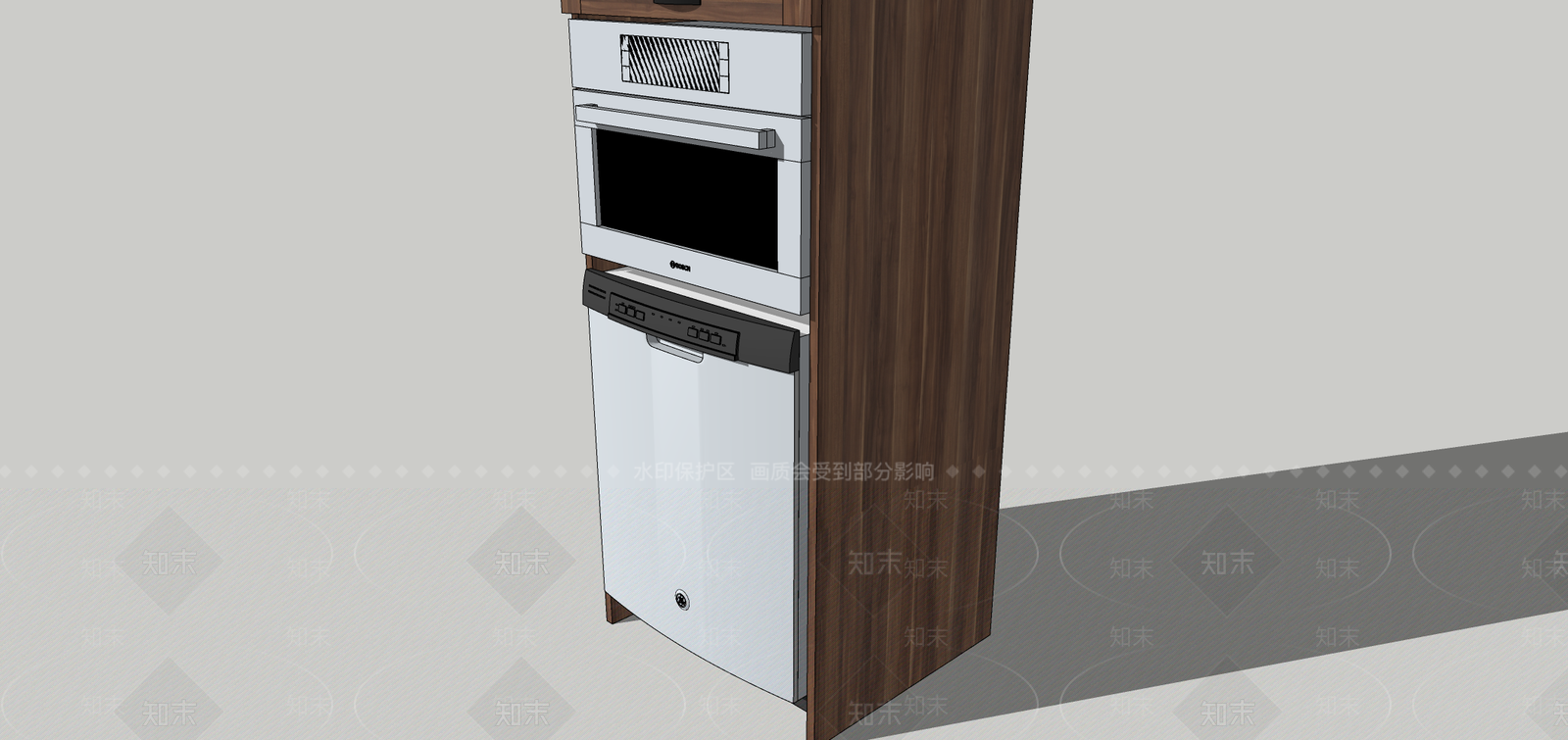烤箱SU模型下载【ID:1164452397】
