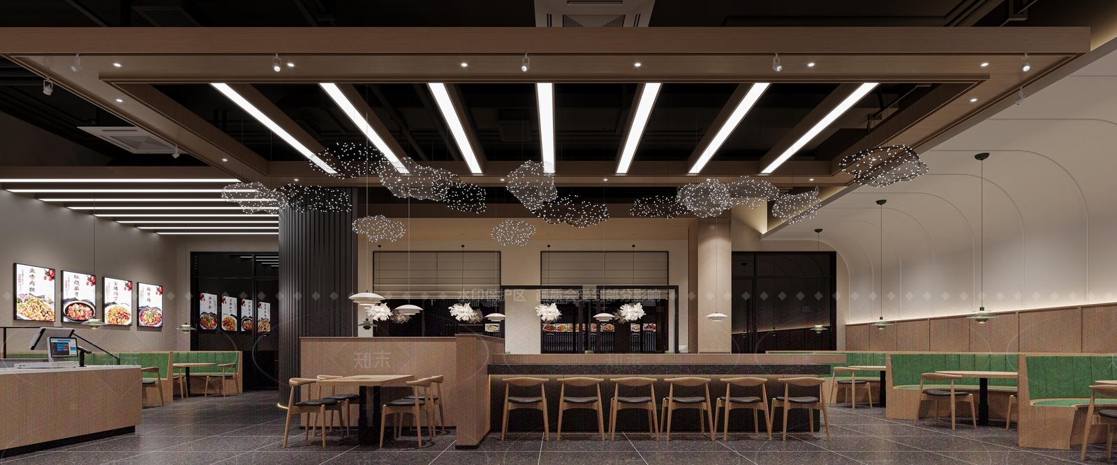现代自助餐厅3D模型下载【ID:1164456049】