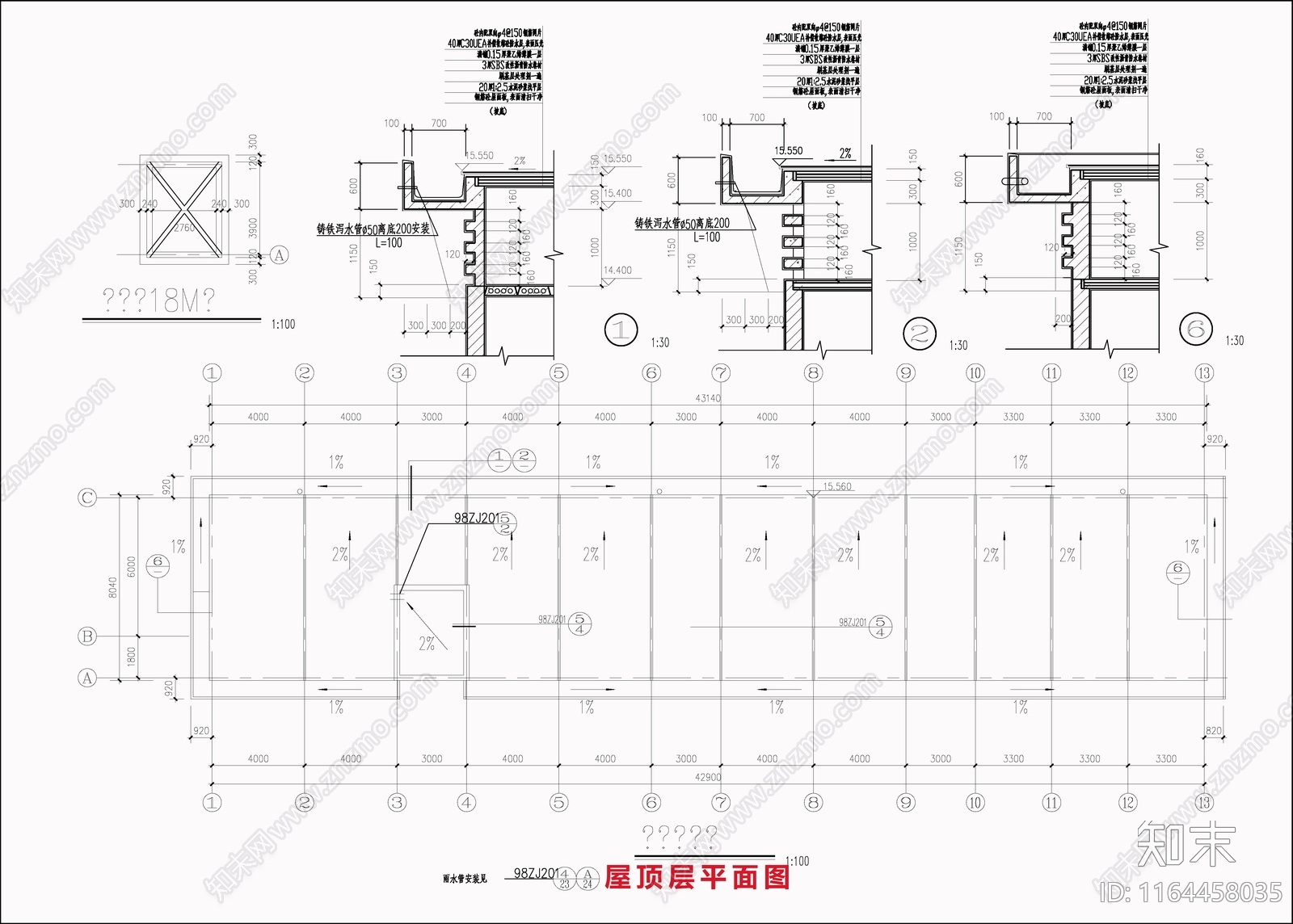 现代欧式学校建筑cad施工图下载【ID:1164458035】