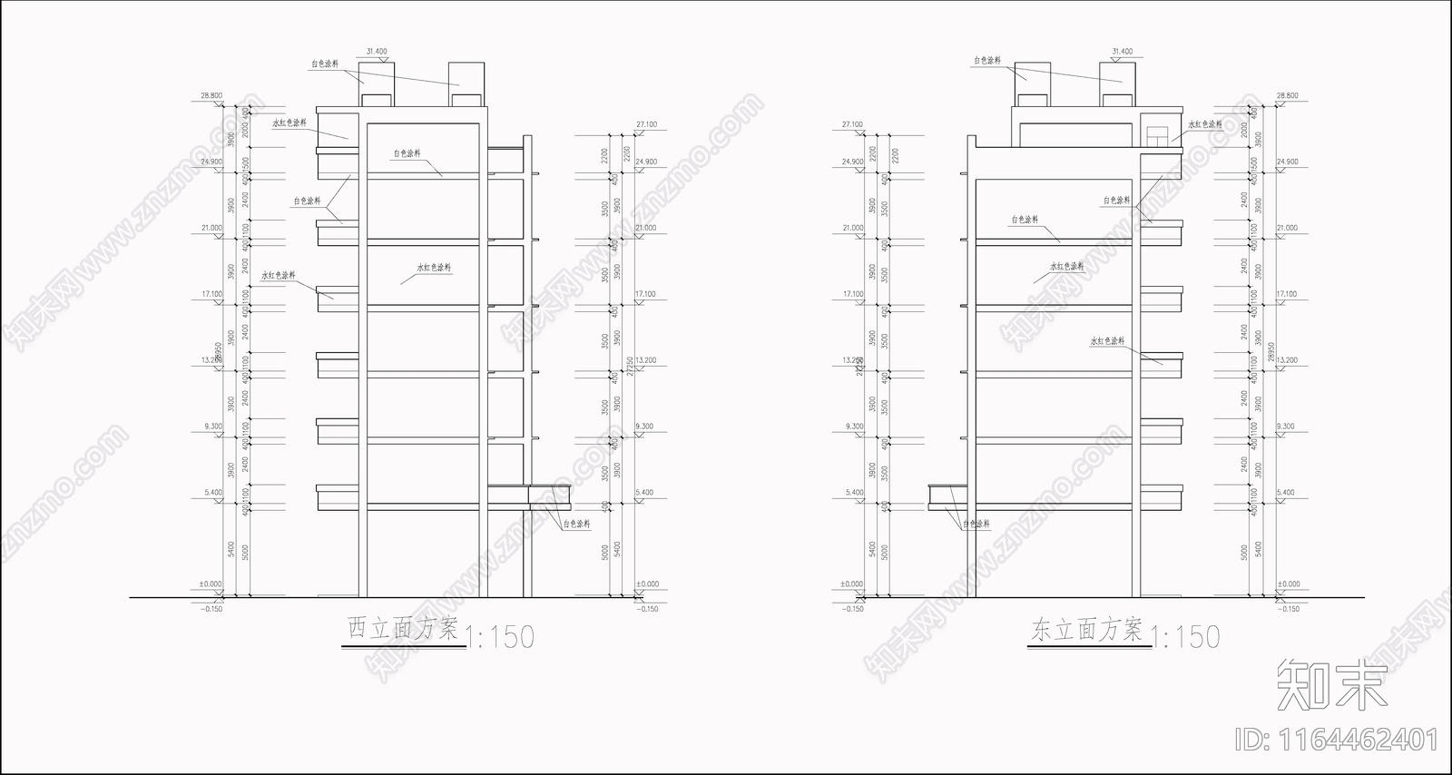 现代学校建筑cad施工图下载【ID:1164462401】