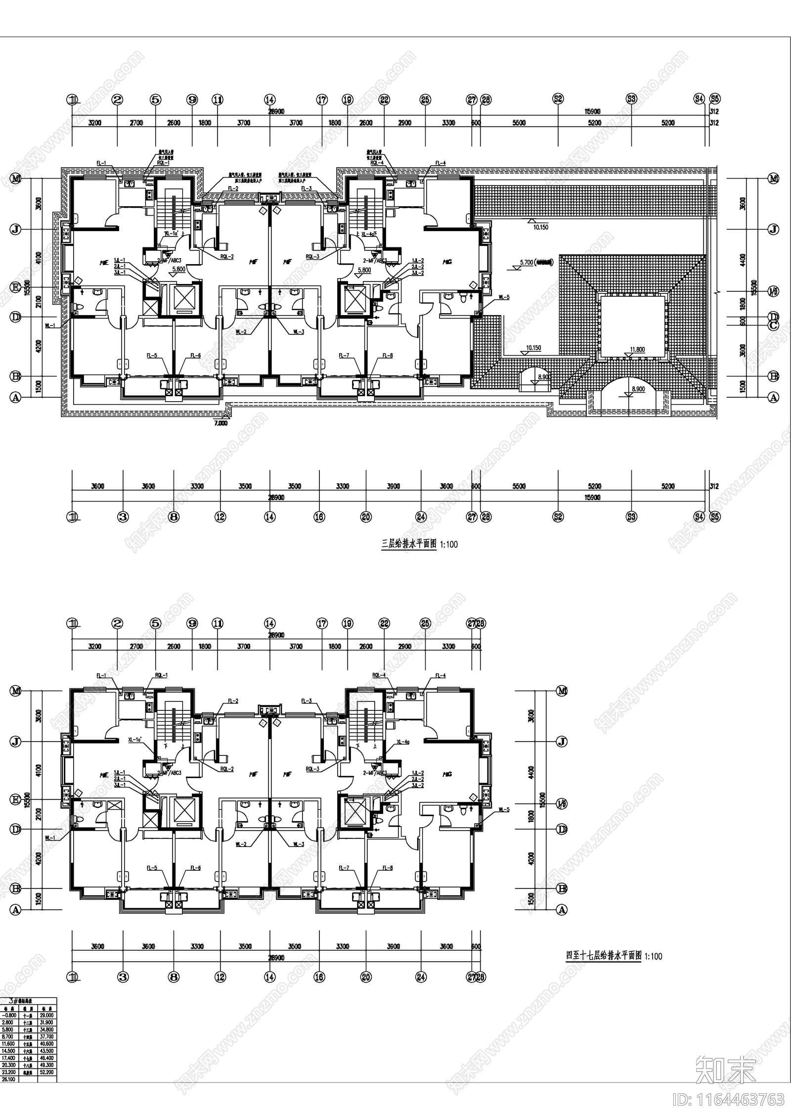 给排水图cad施工图下载【ID:1164463763】