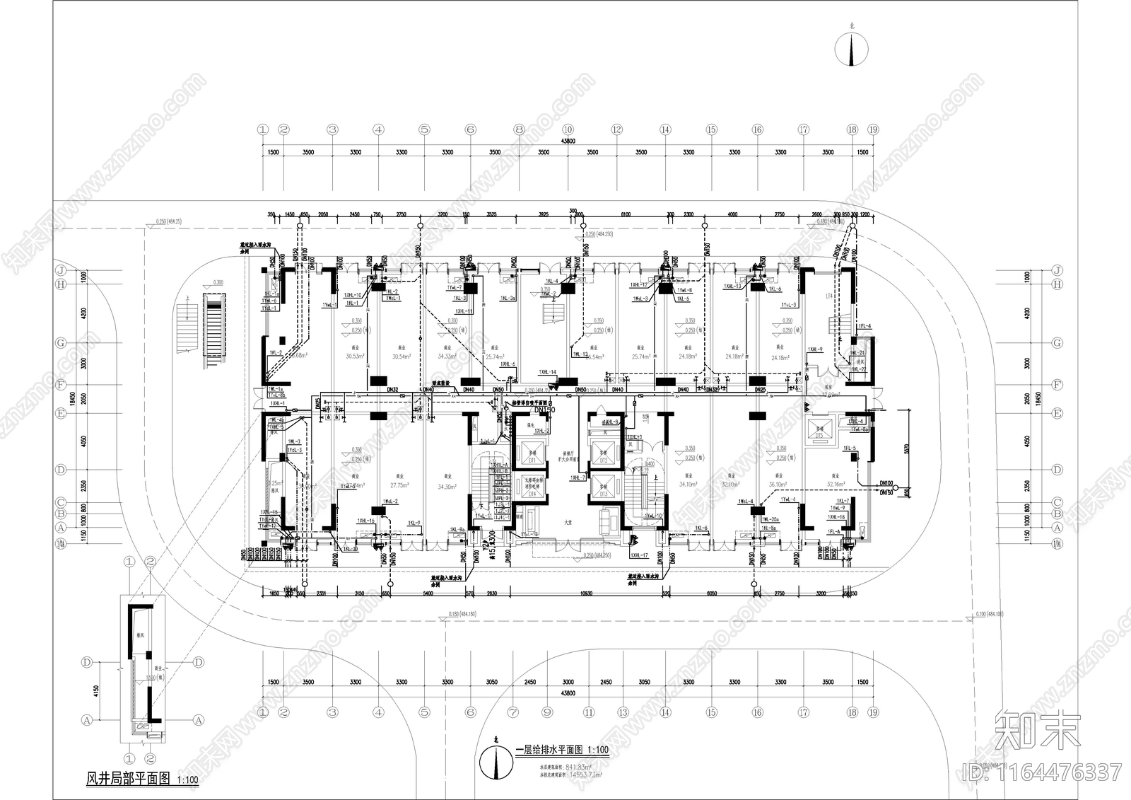 给排水图cad施工图下载【ID:1164476337】