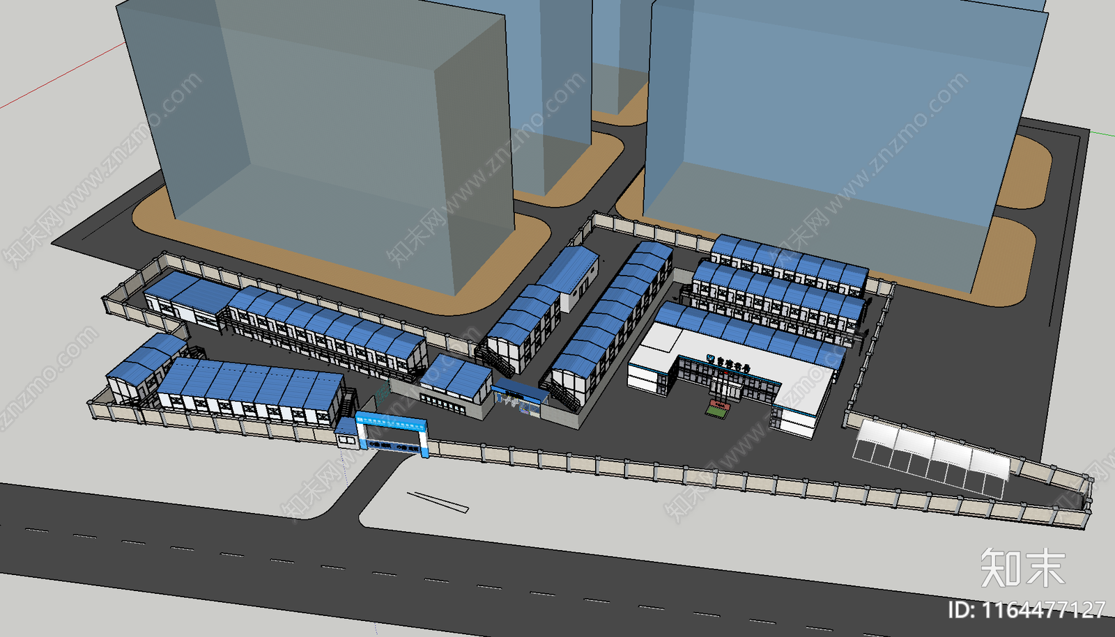 现代其他工业建筑SU模型下载【ID:1164477127】