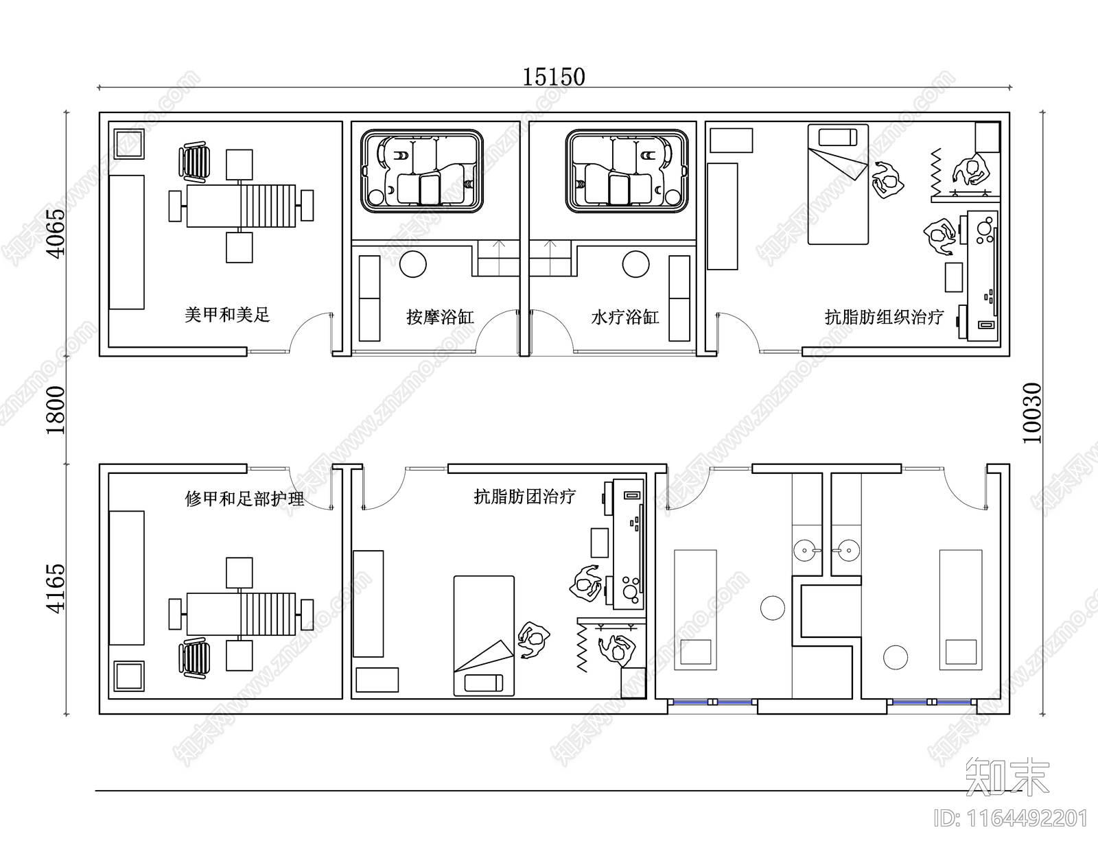现代会所cad施工图下载【ID:1164492201】