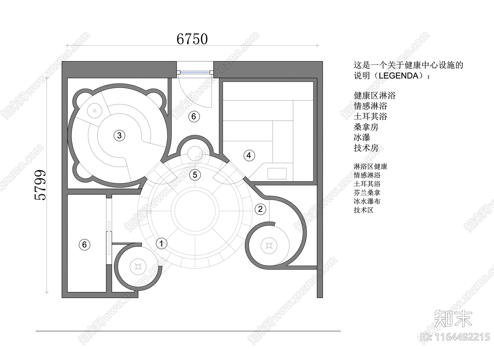 现代会所cad施工图下载【ID:1164492215】