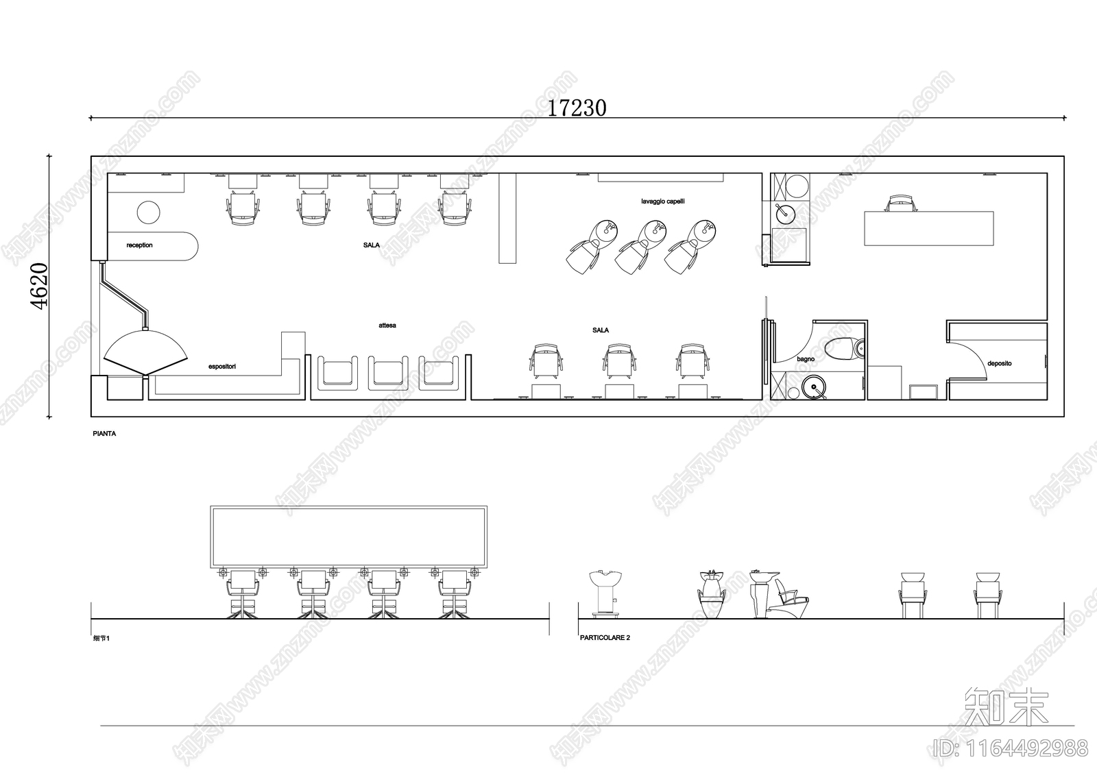 现代理发店施工图下载【ID:1164492988】