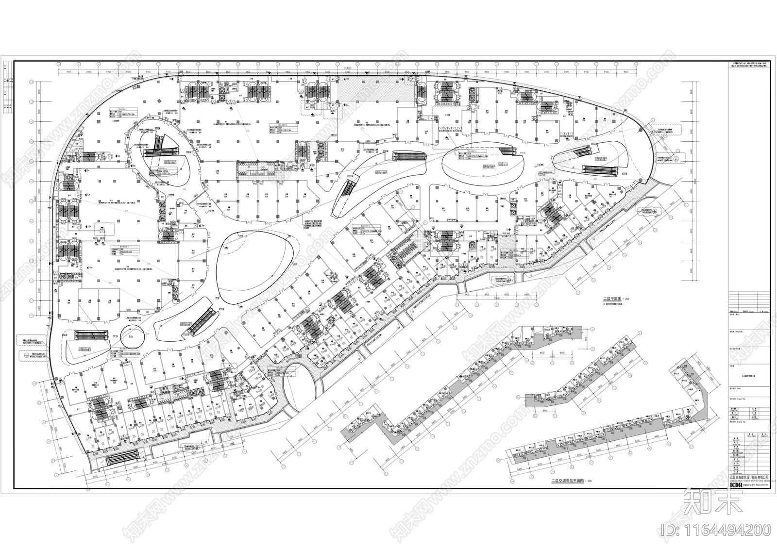 现代商业街施工图下载【ID:1164494200】