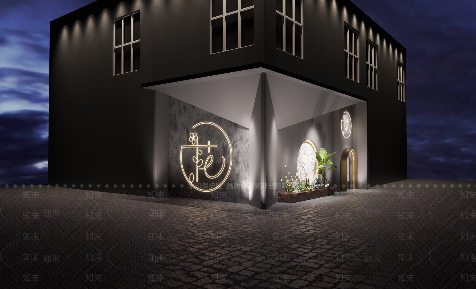 现代花店3D模型下载【ID:1164499574】